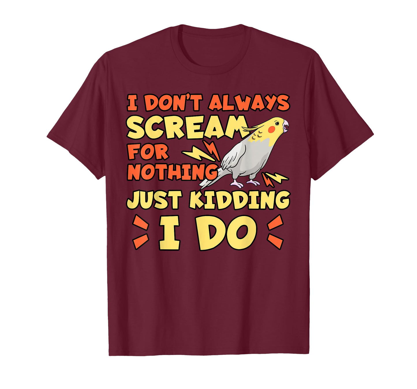 Cockatiel Cockatoo Lutino Weiro Bird Parrot Quarrion Tiel T-Shirt