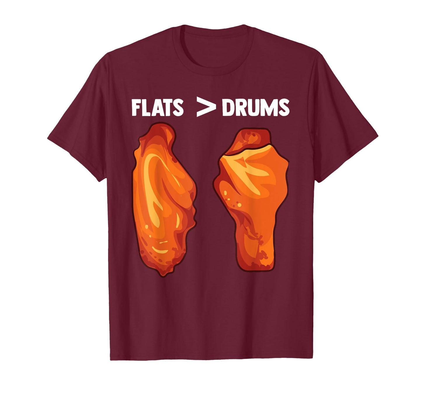 Chicken Wings Flats Funny Gift T-Shirt