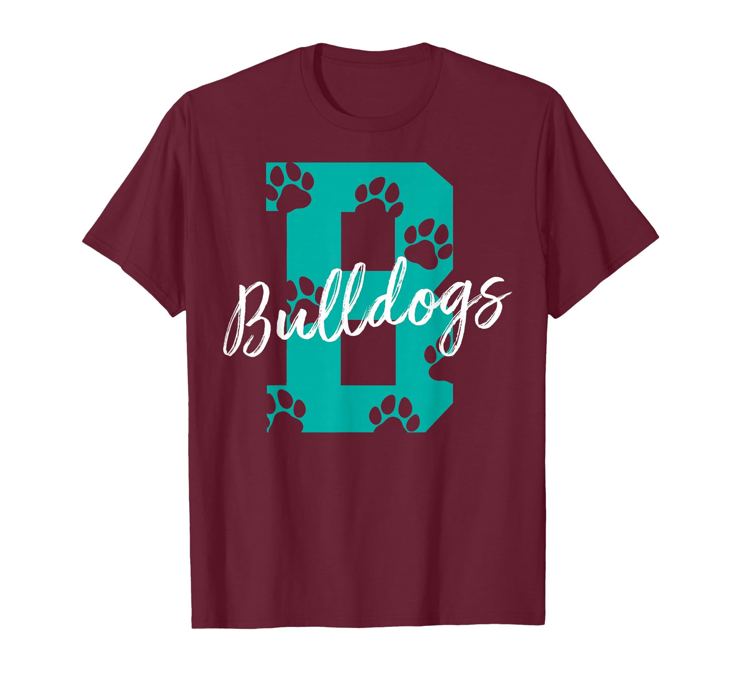 Bulldogs with Foodprints - Bulldog T-Shirt