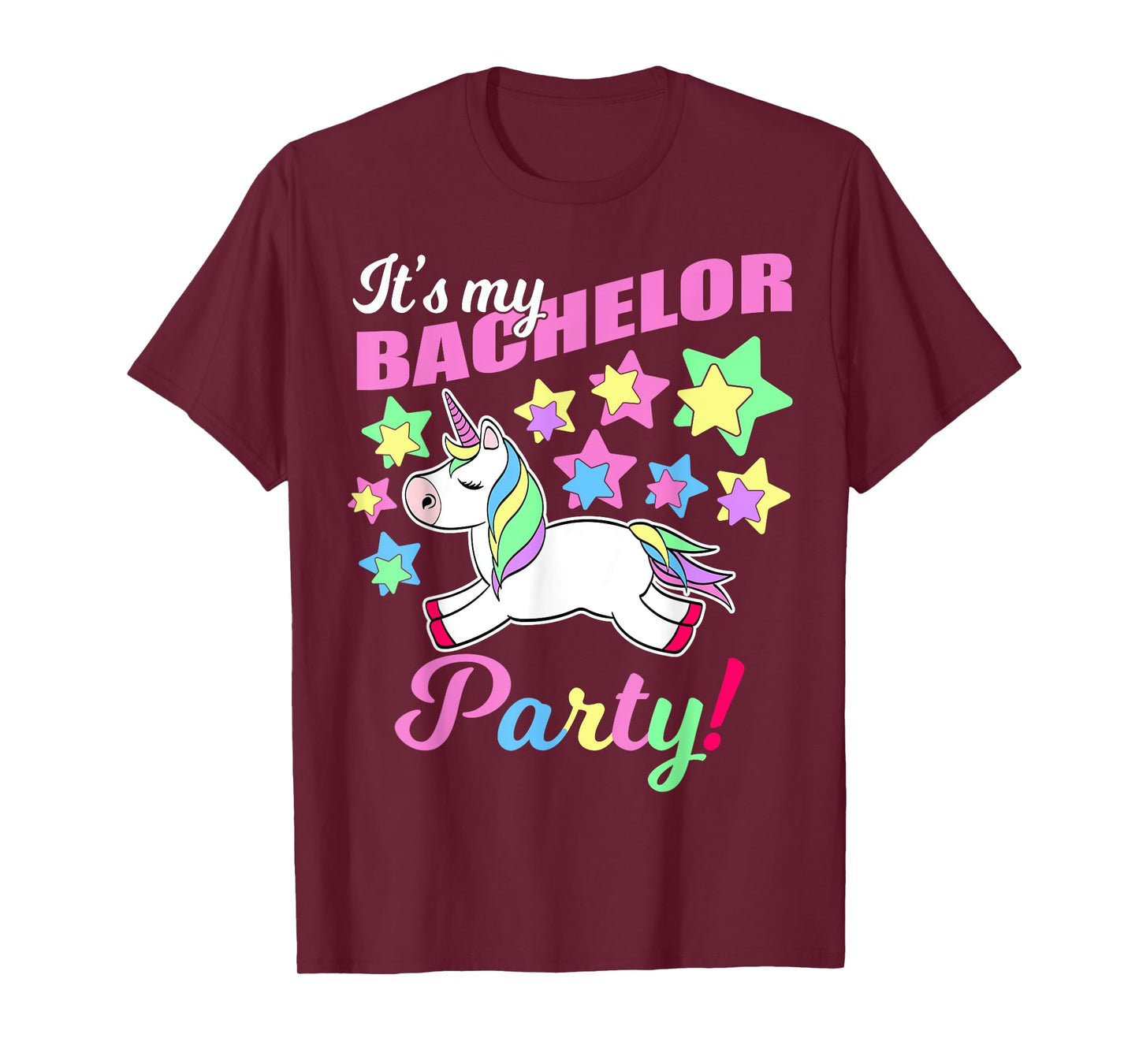 Its My Bachelor Party Unicorn Funny Marriage Party T-Shirt