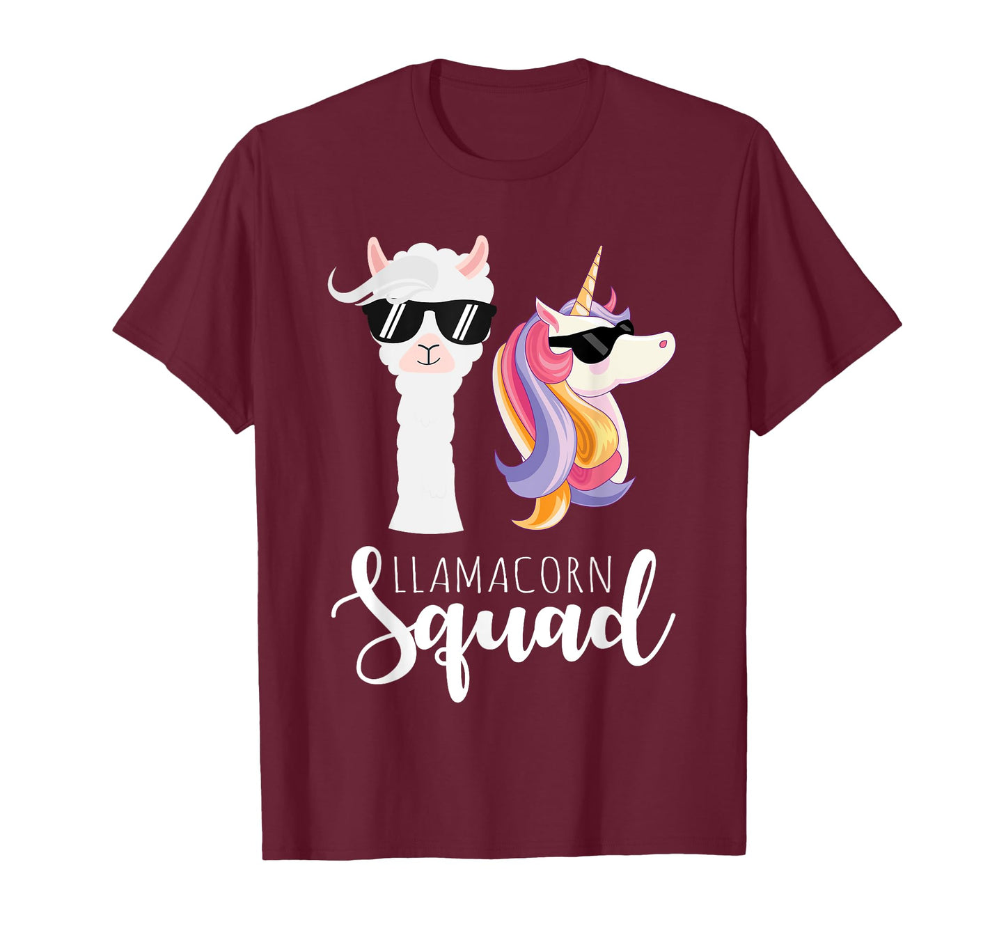 Llamacorn Squad Funny Unicorn Llama Squad Christmas T-Shirt