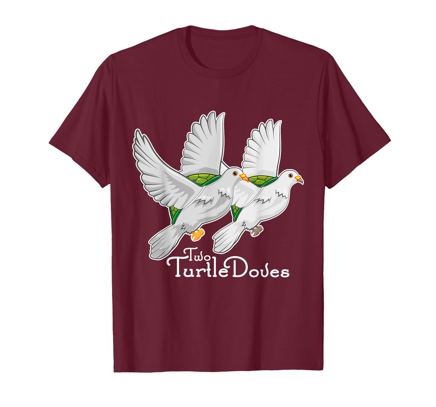 Two Turtle Doves 12 Days Christmas Song Funny Gift T Shirt T-Shirt