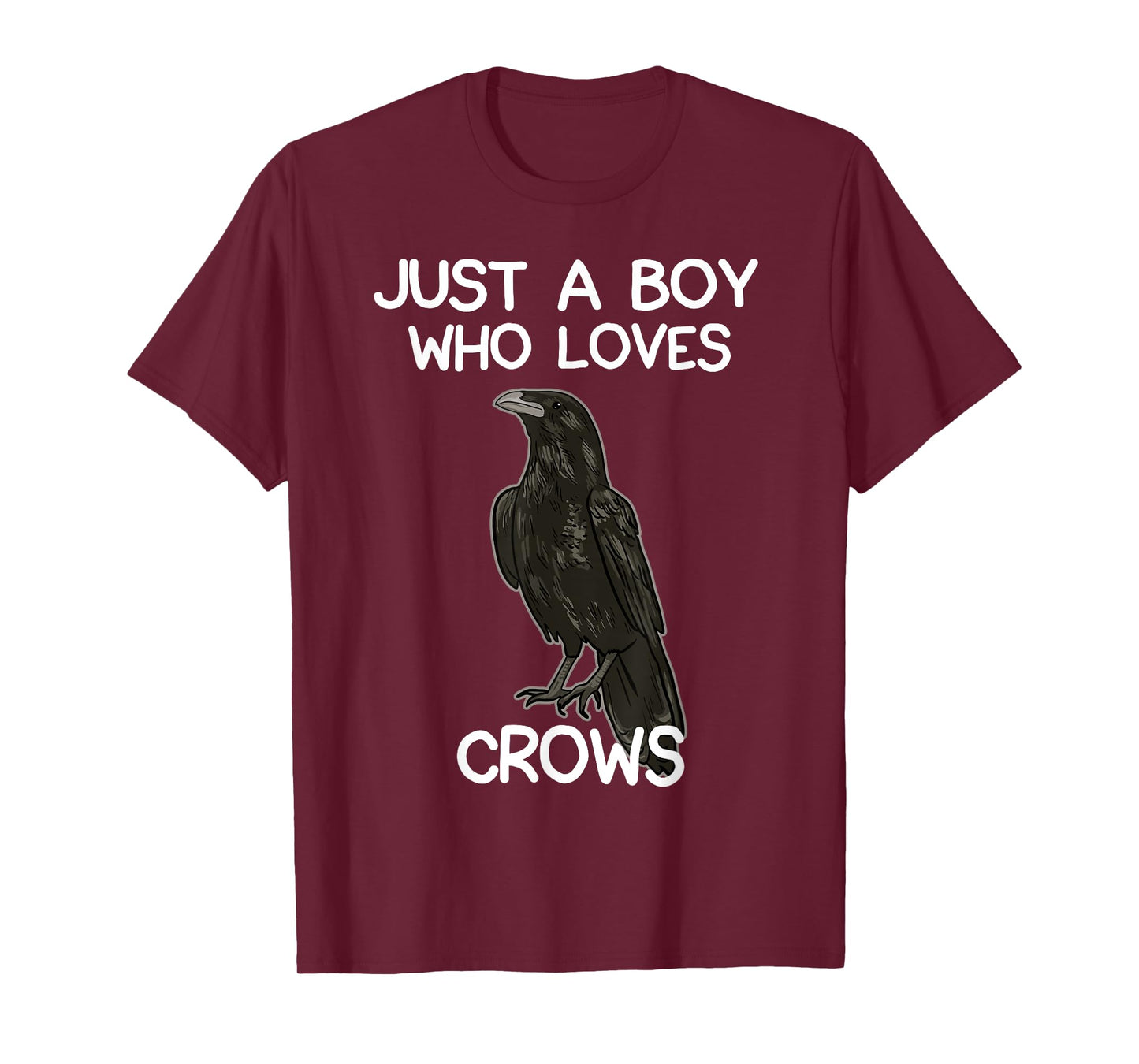 Just A Boy Who Loves Crows for Men Crow and Raven Lovers T-Shirt