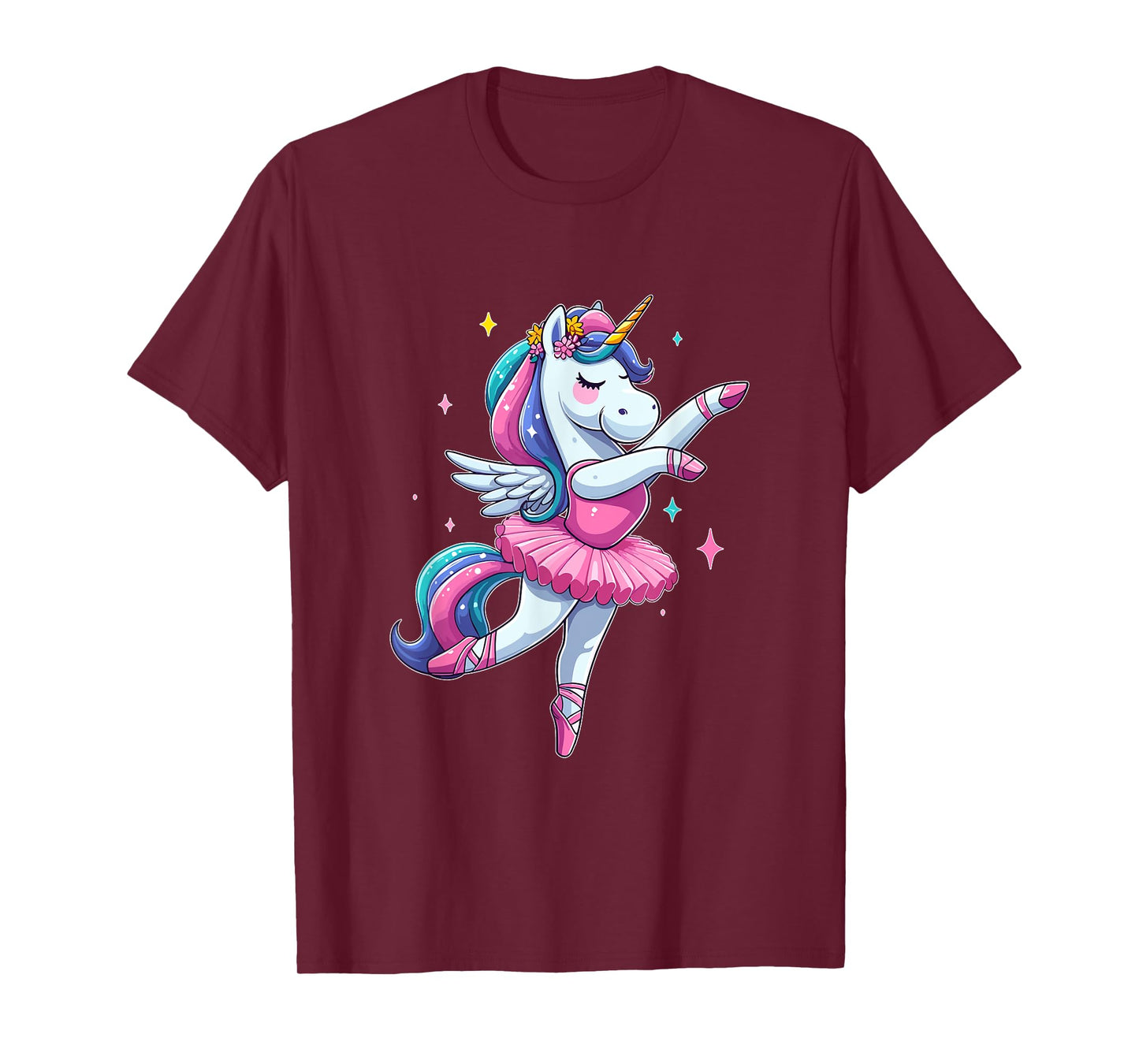 Cute Ballerina Unicorn Ballet Dance Girl T-Shirt