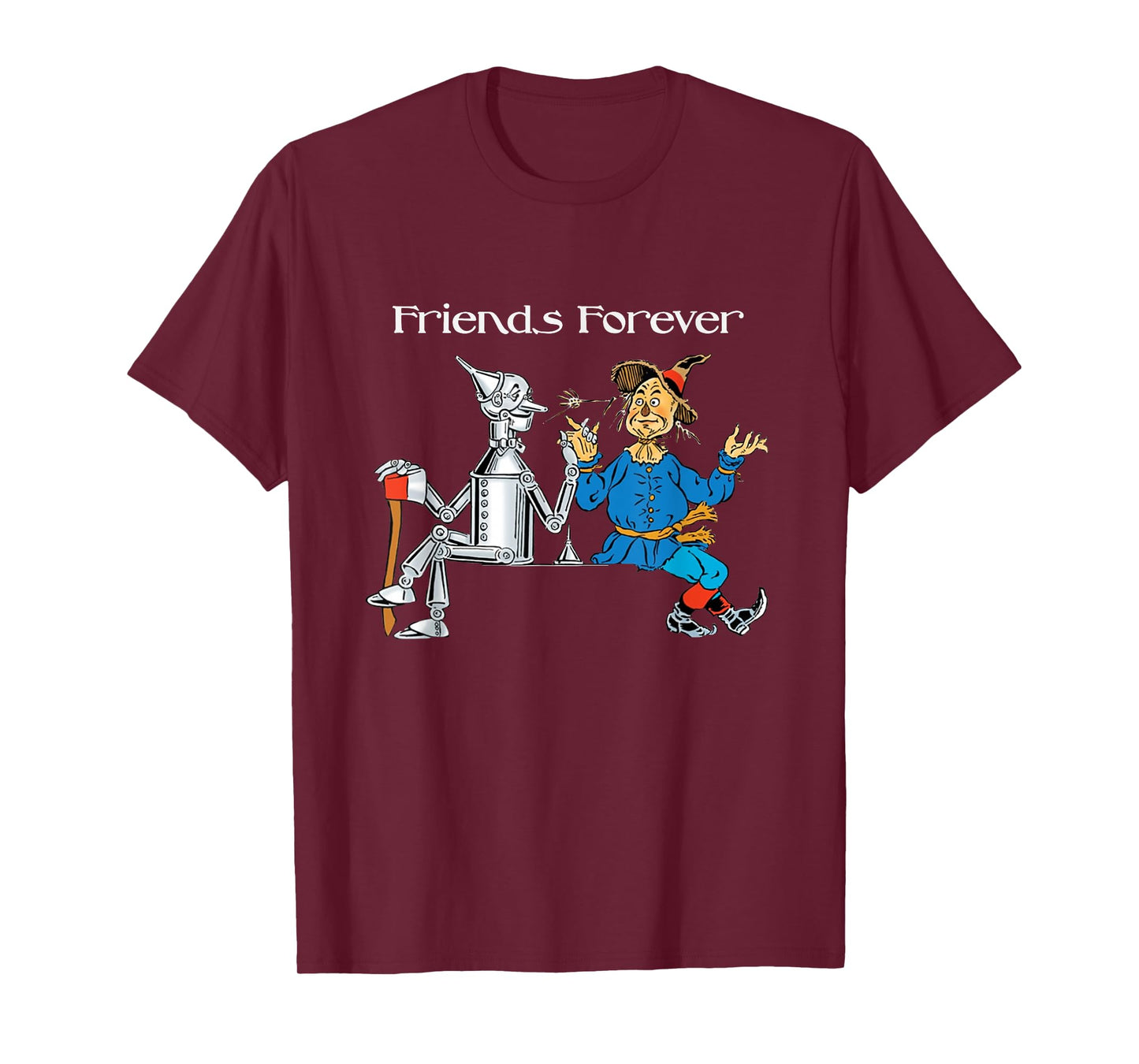Fun T-shirt Tee shirt Friends Forever Wizard of Oz Scarecrow T-Shirt