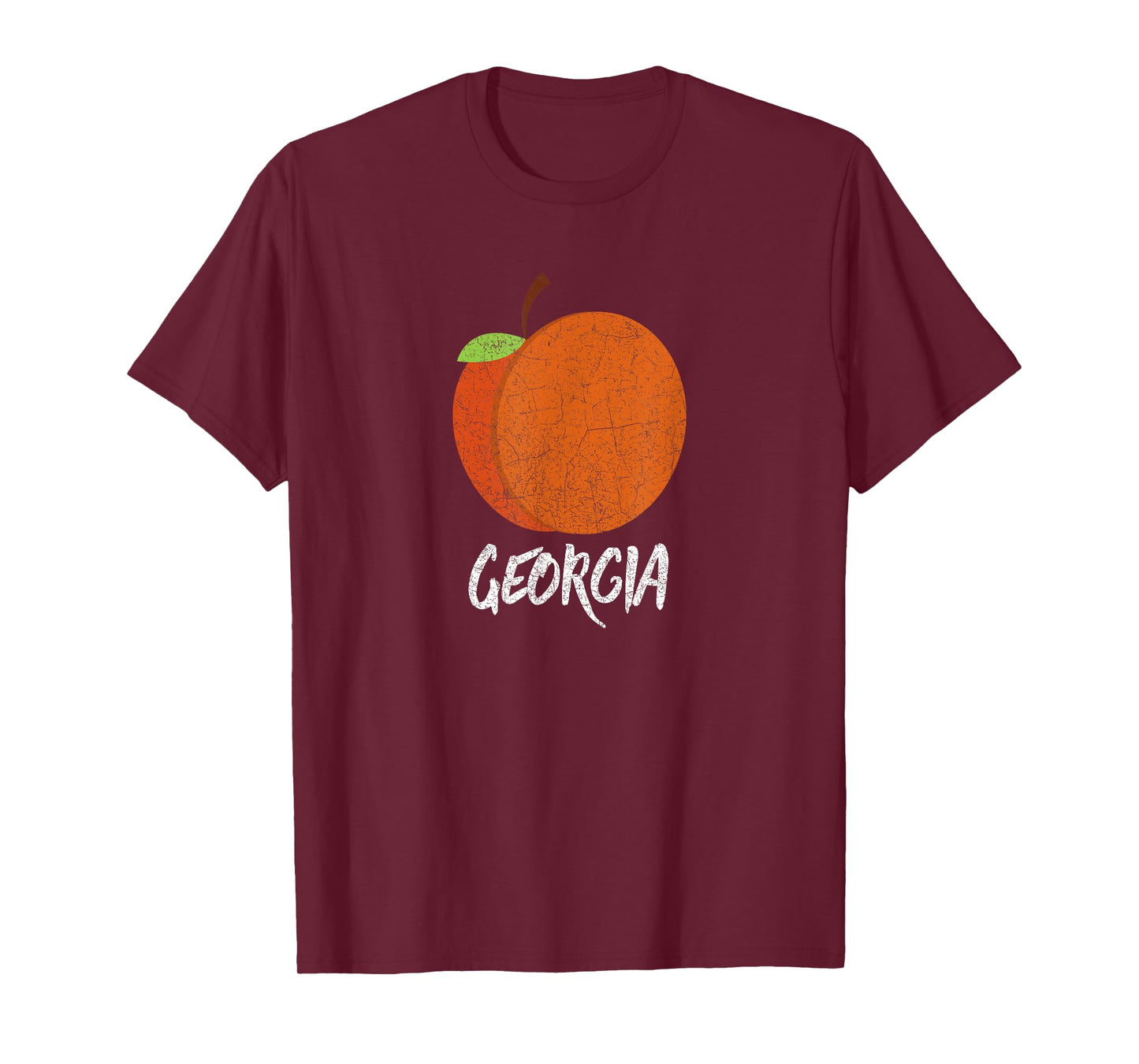 Vintage State of Georgia T-shirt Peach T-Shirt