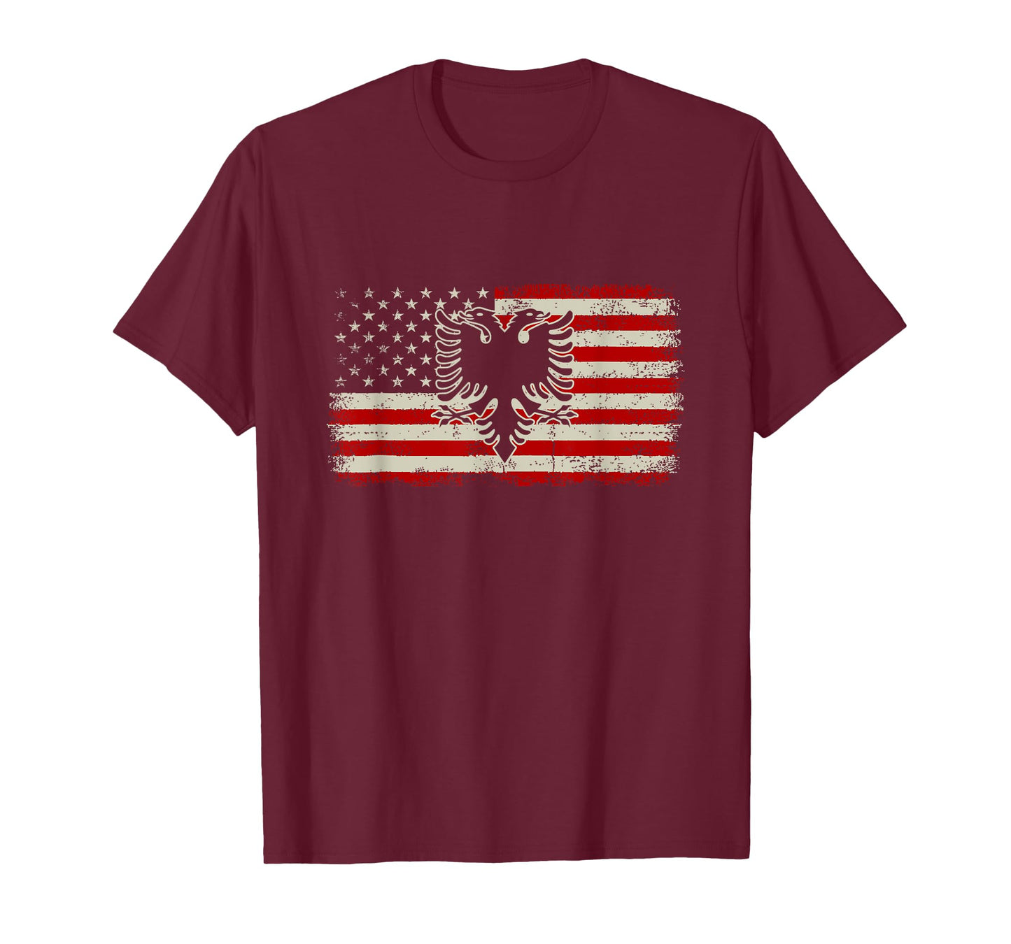 Albania American USA Flag Patriotic Albanian T-Shirt for Women Men