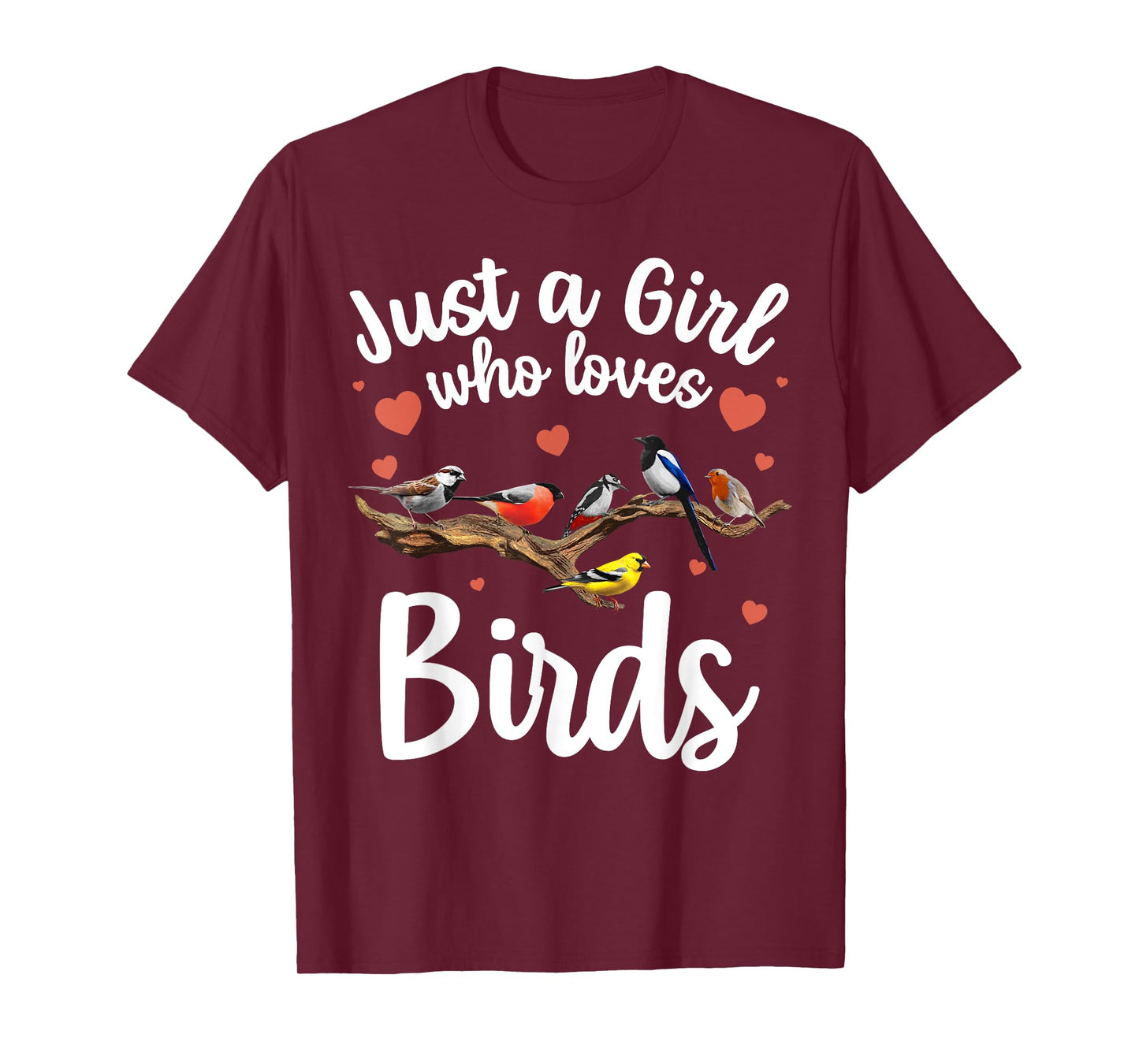 Cool Bird Watcher Art For Women Girls Birding Nerd Birder T-Shirt