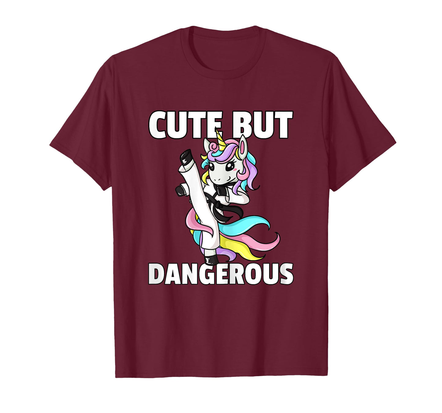 Unicorn Karate Gift Girl Taekwondo Jiu Jitsu MMA BJJ T-Shirt