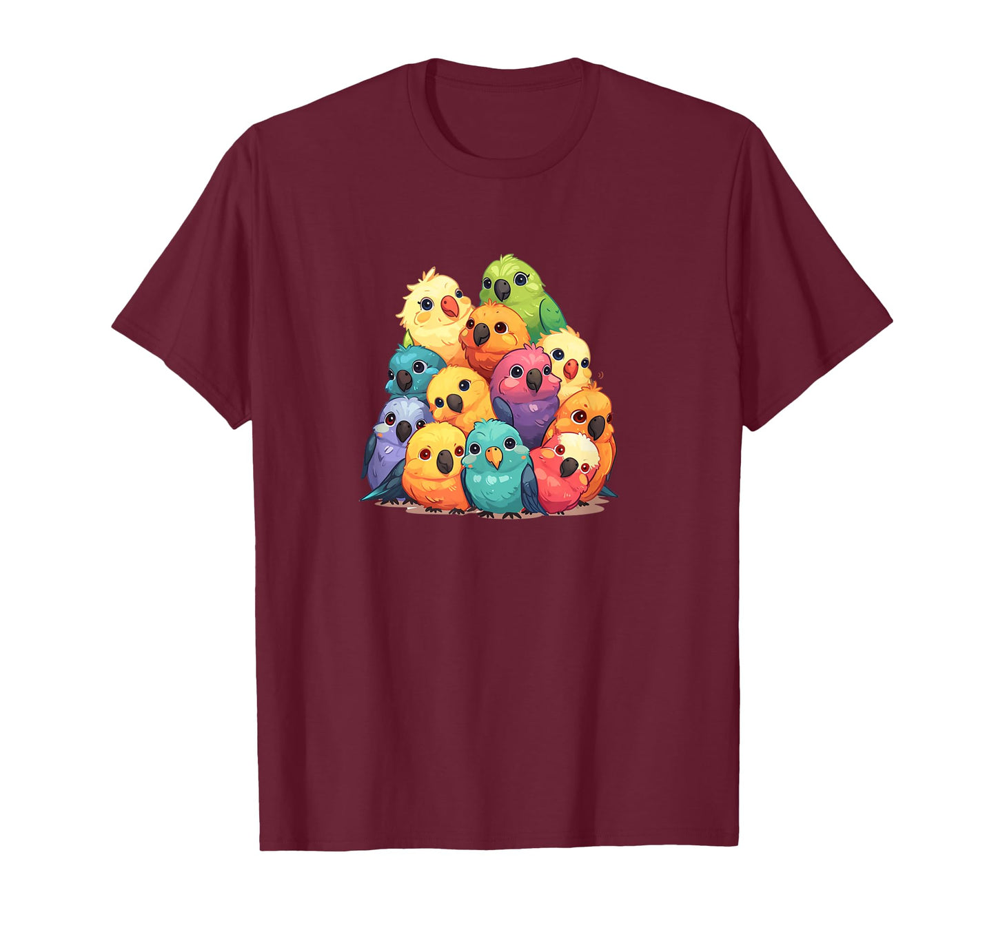 Cute Kawaii Pastel Cockatiel Parakeet Bird Boys Girls Kids T-Shirt