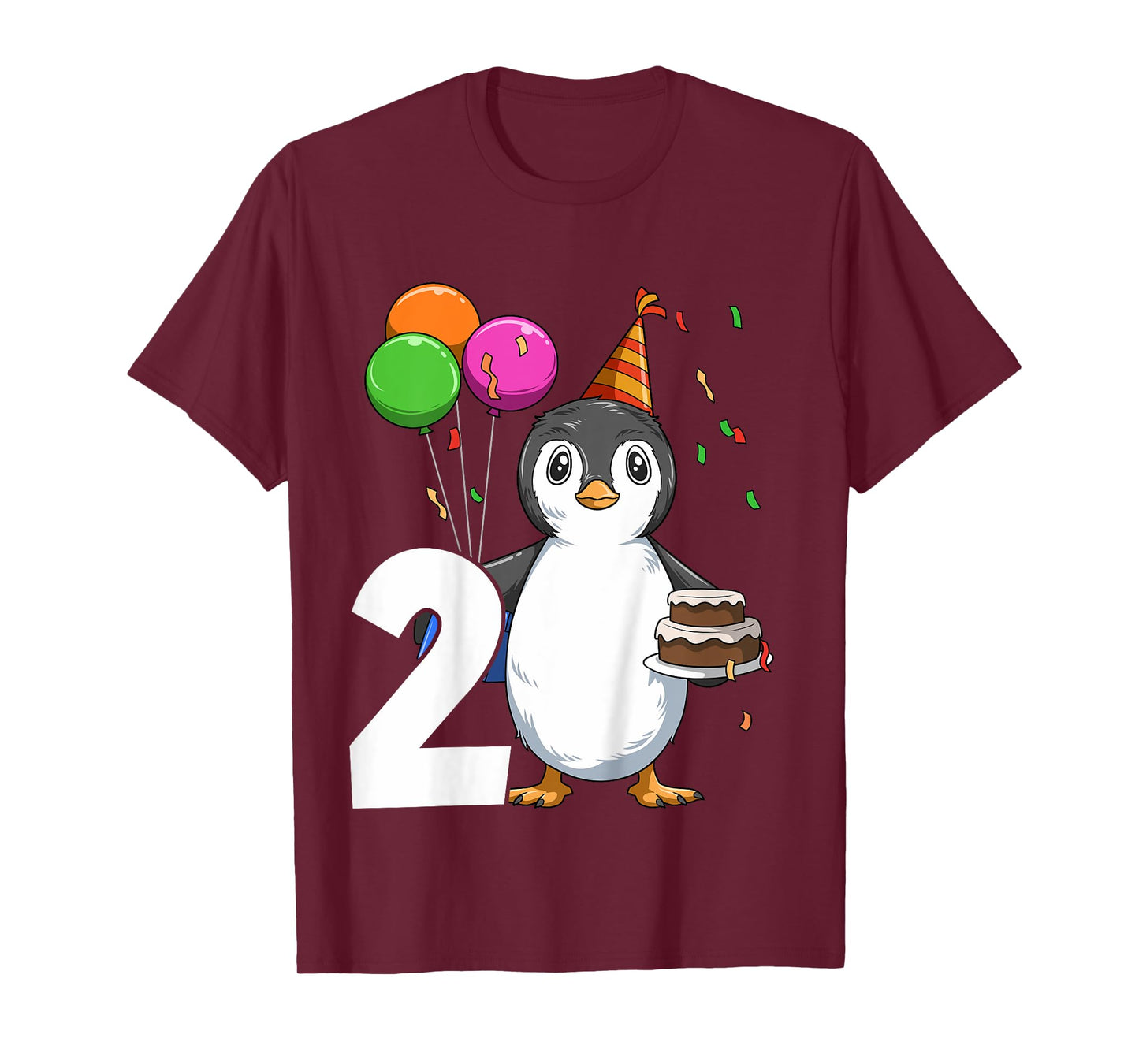 Penguin Birthday 2 Penguin 2nd Birthday Outfit Penguin Party T-Shirt