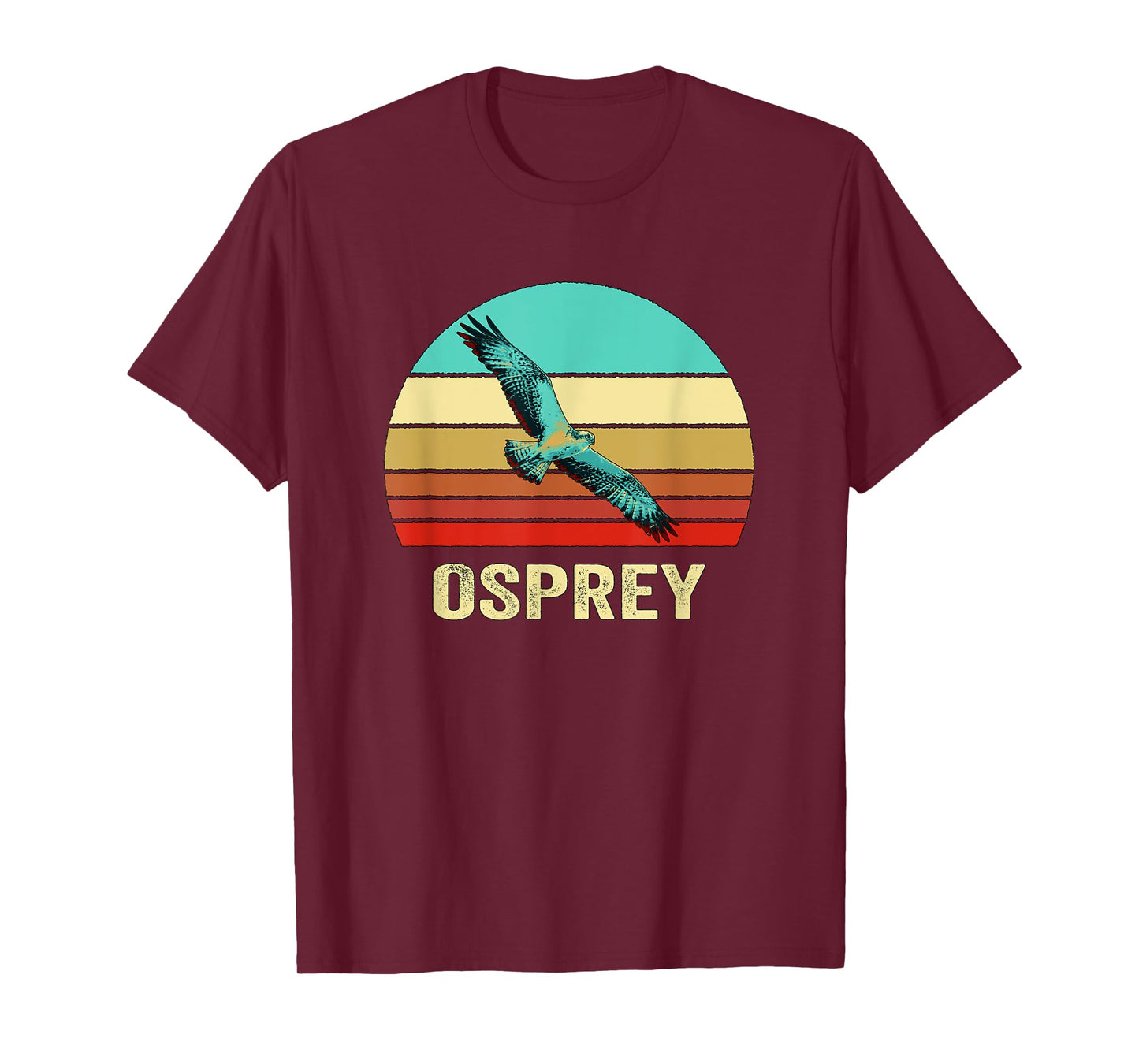 Vintage Retro Style Sunset Osprey T-Shirt