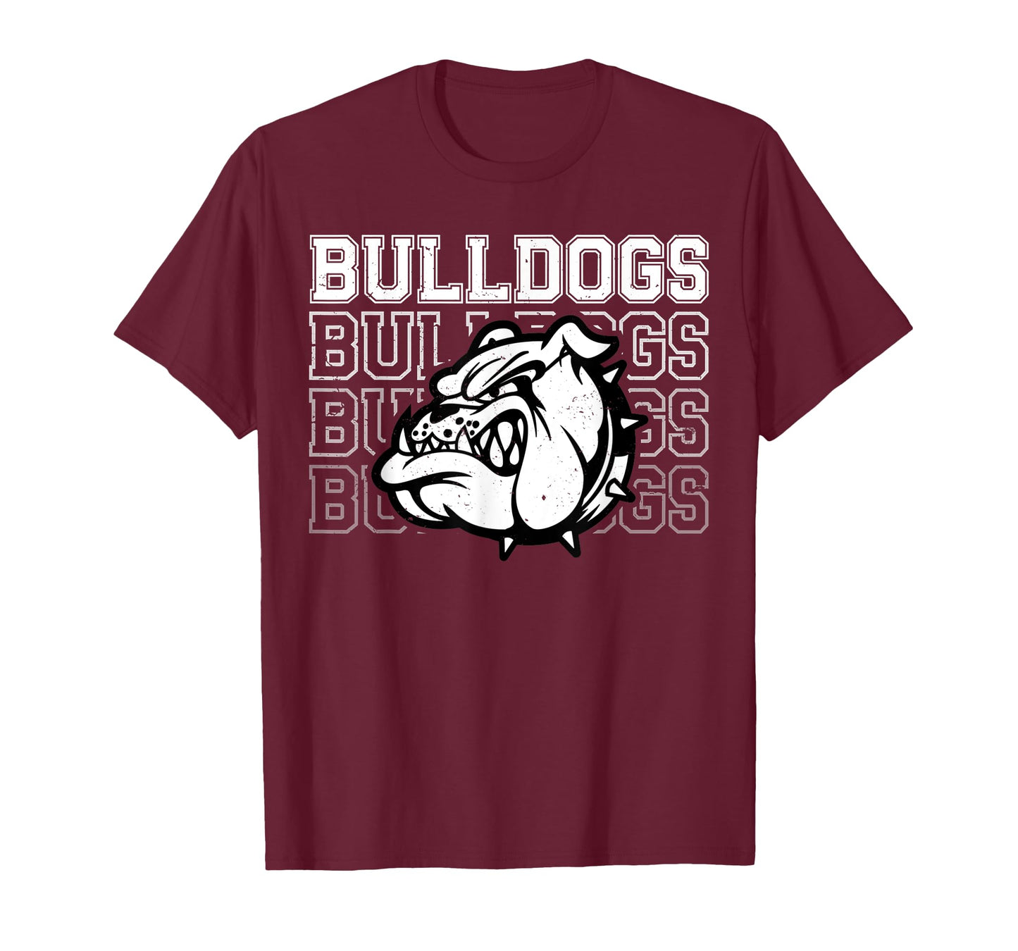 Vintage Bulldogs Team Pride School Spirit Back To School T-Shirt