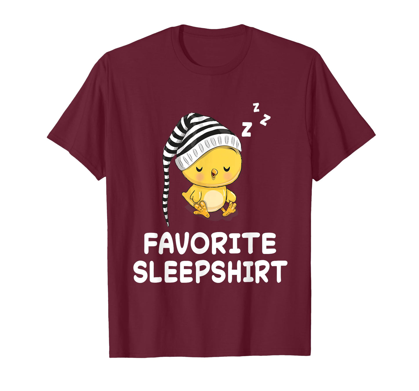 Chick Chicken Nap Sleeping Sleep Pajama Nightgown T-Shirt