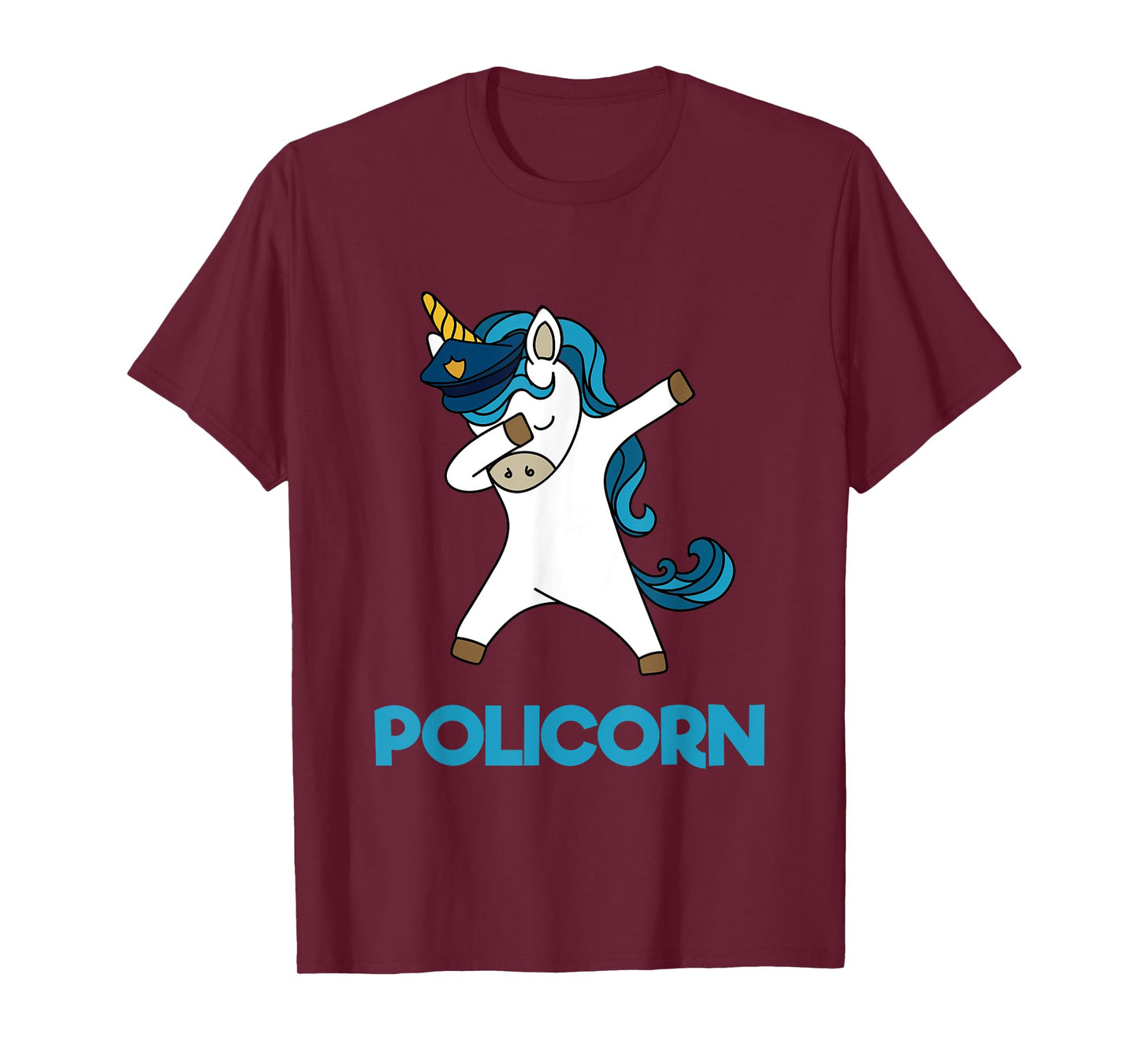 Policorn Police Officer Unicorn Funny Policeman Pun T Shirt