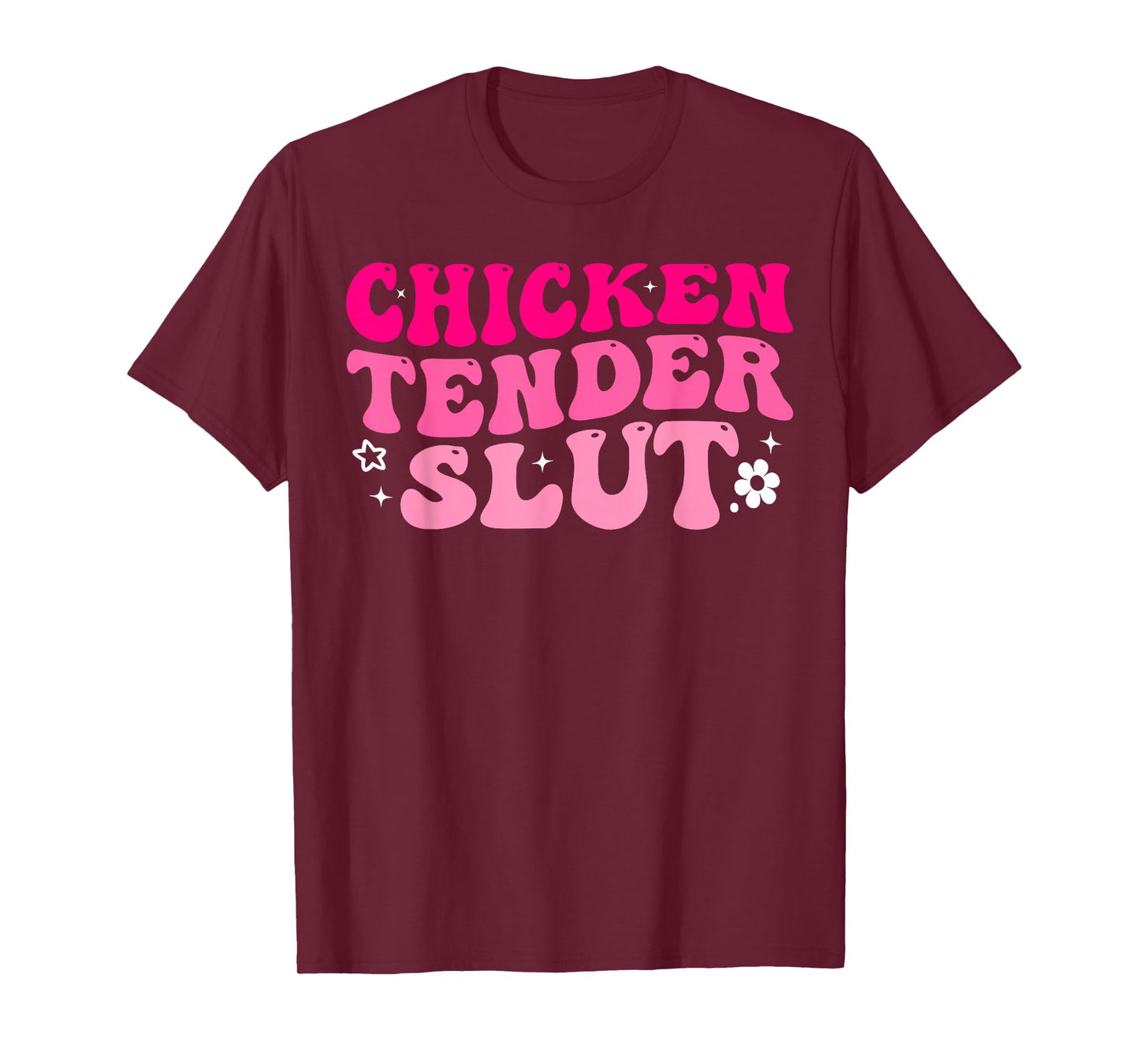 Chicken Tender Slut Funny Chicken Groovy T-Shirt