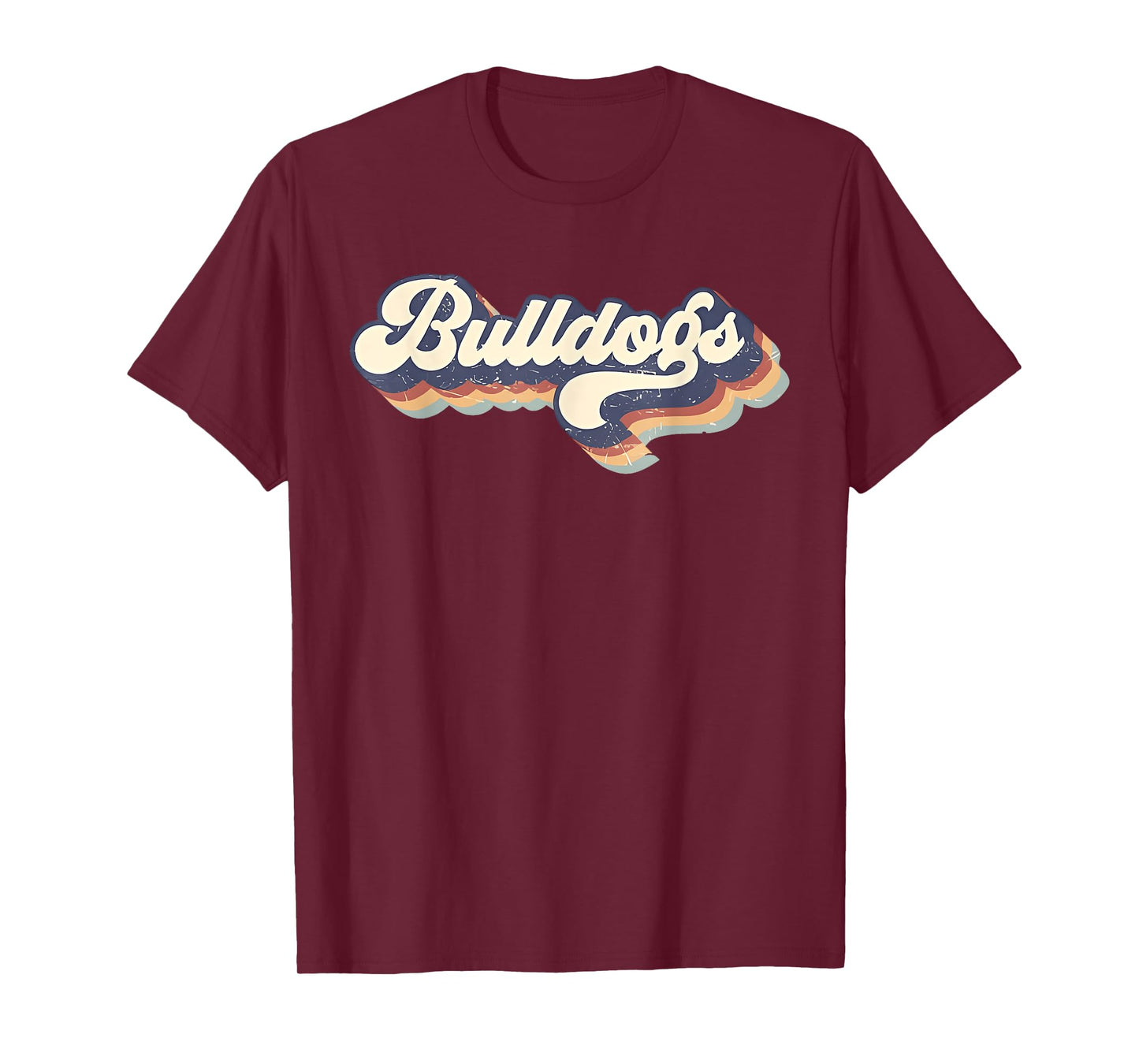 Bulldogs Mascot Retro Back to School Team Spirit T-Shirt