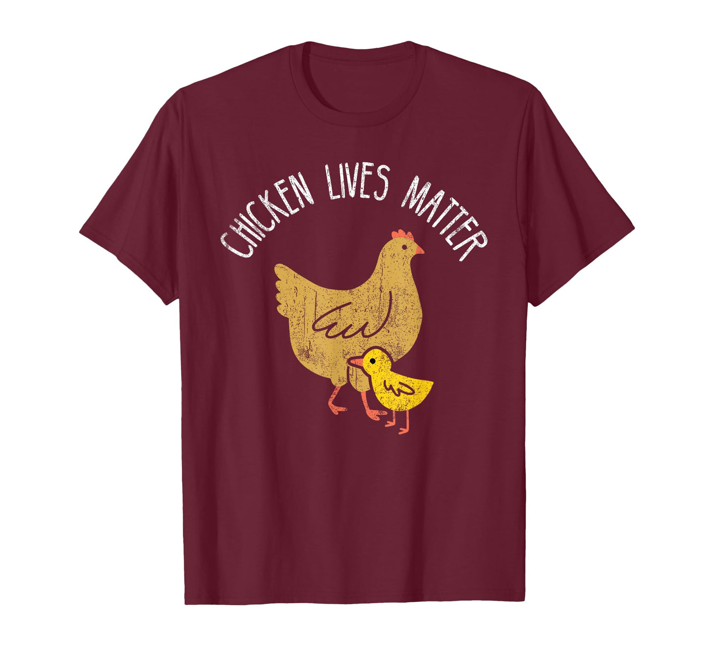 Chicken lives matter cute chicken mom with baby vintage look T-Shirt