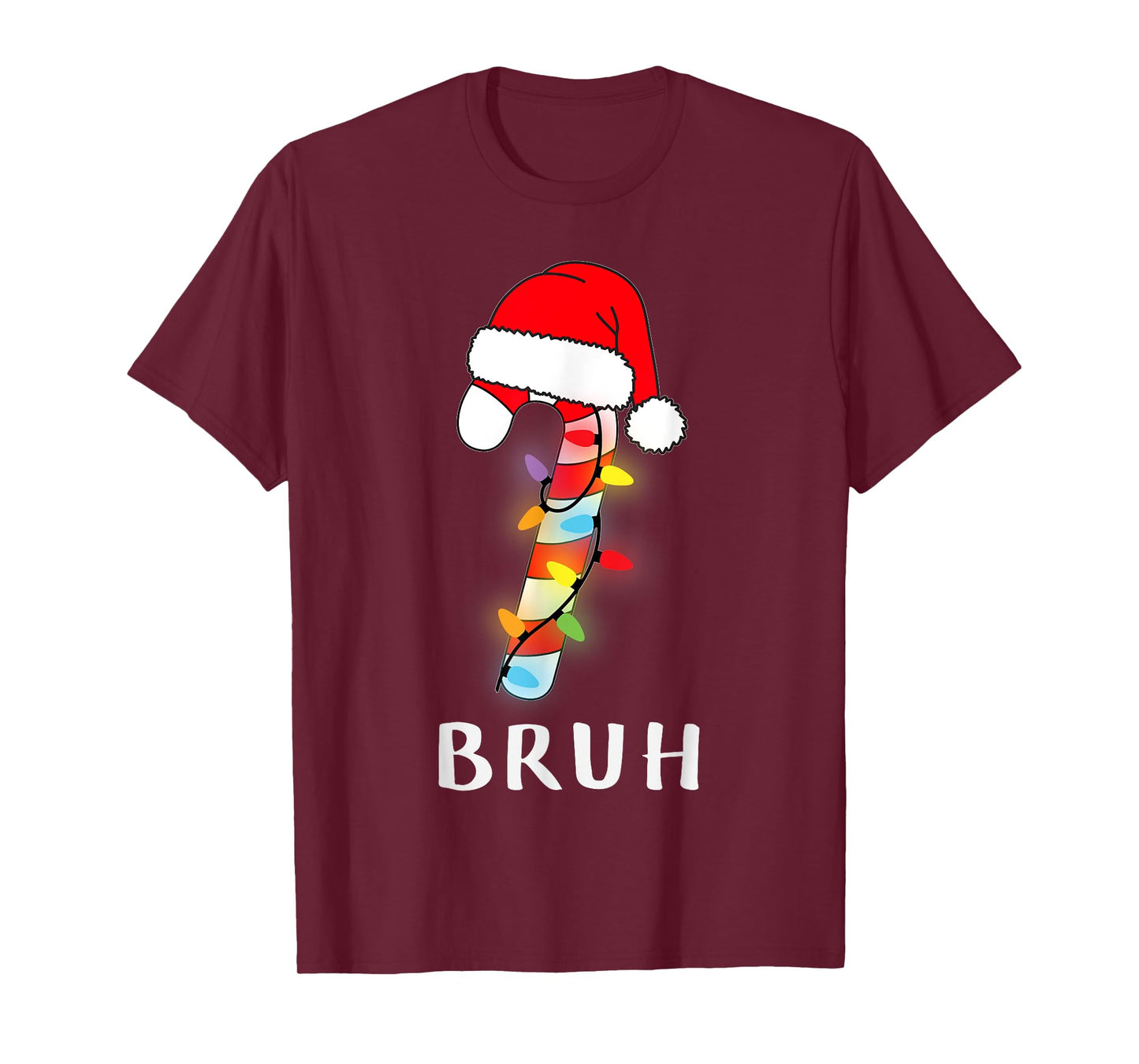 Christmas Candy Cane Crew Bruh, Boy Girl T-Shirt