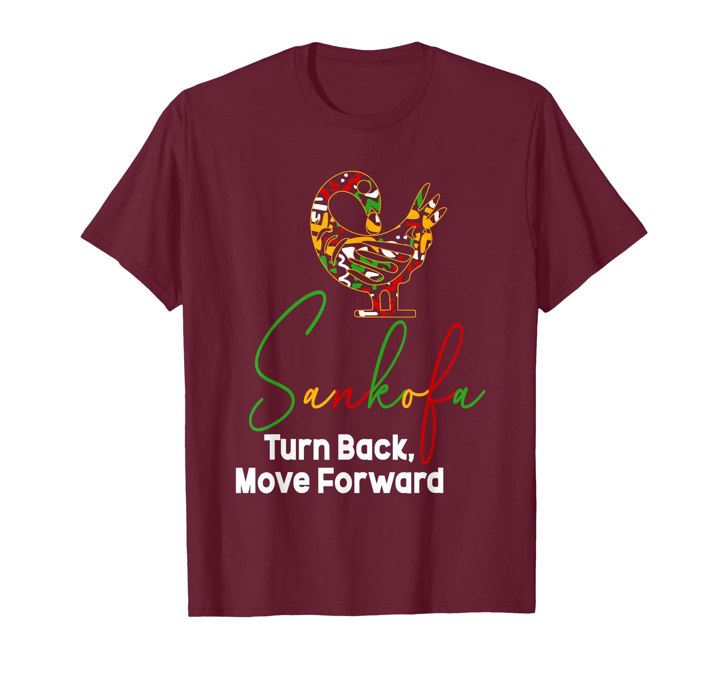 African Routes Sankofa Adinkra Black History Art T-Shirt