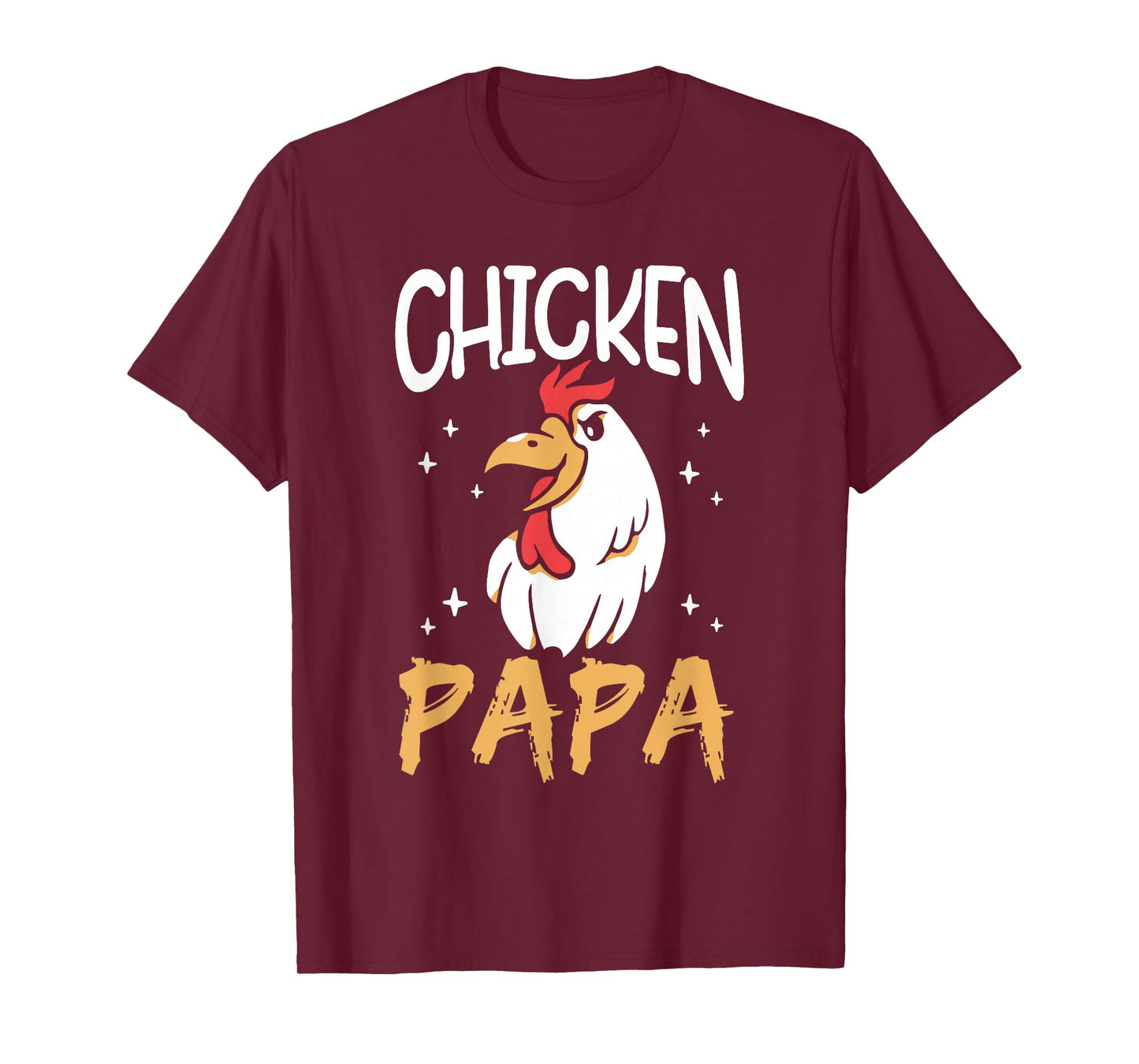 Chicken Papa Keeper Poultry Chickens Rooster Chicken Dad T-Shirt