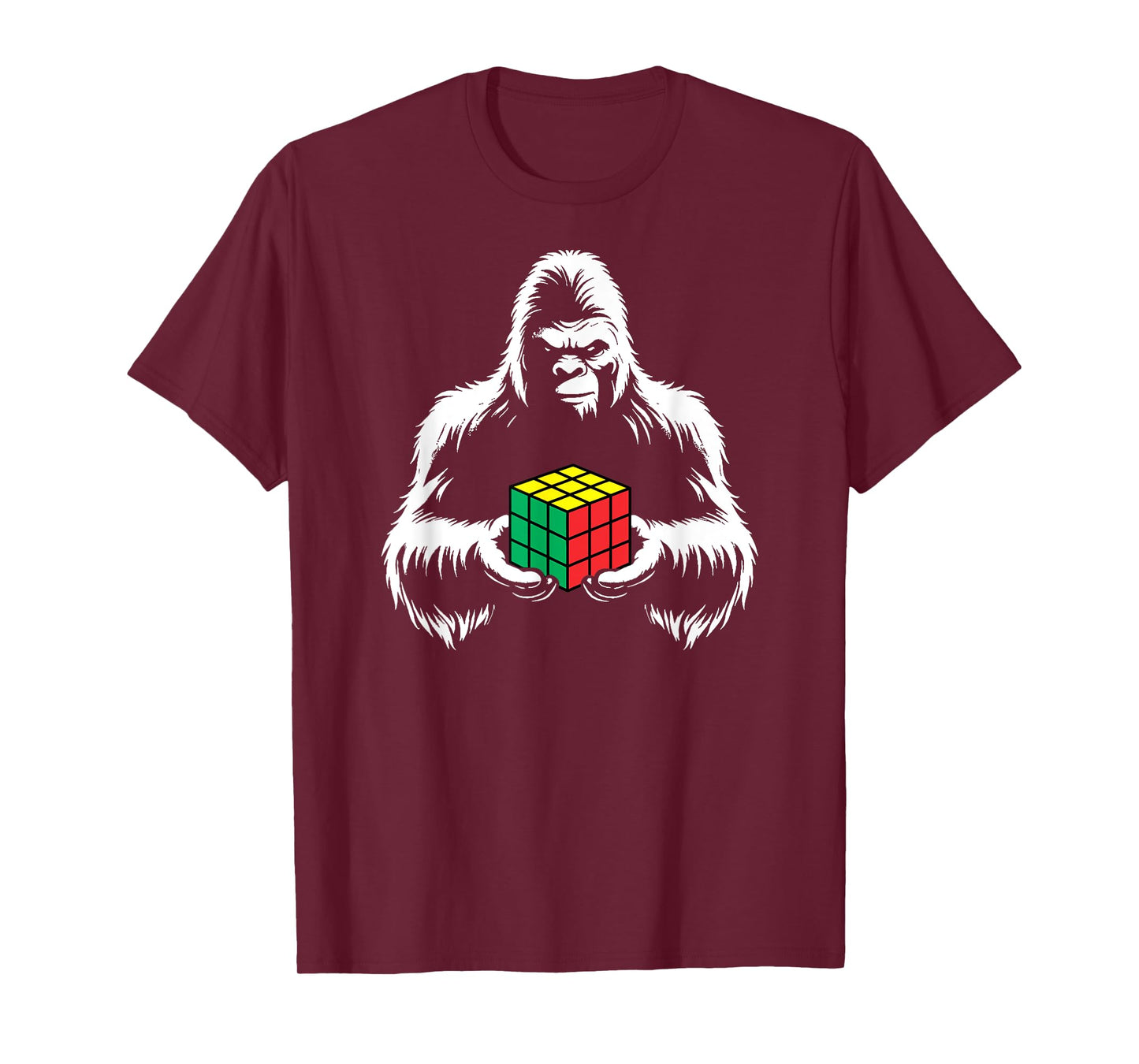 Competitive Puzzle Cube Sasquatch Bigfoot Speed Cubing T-Shirt