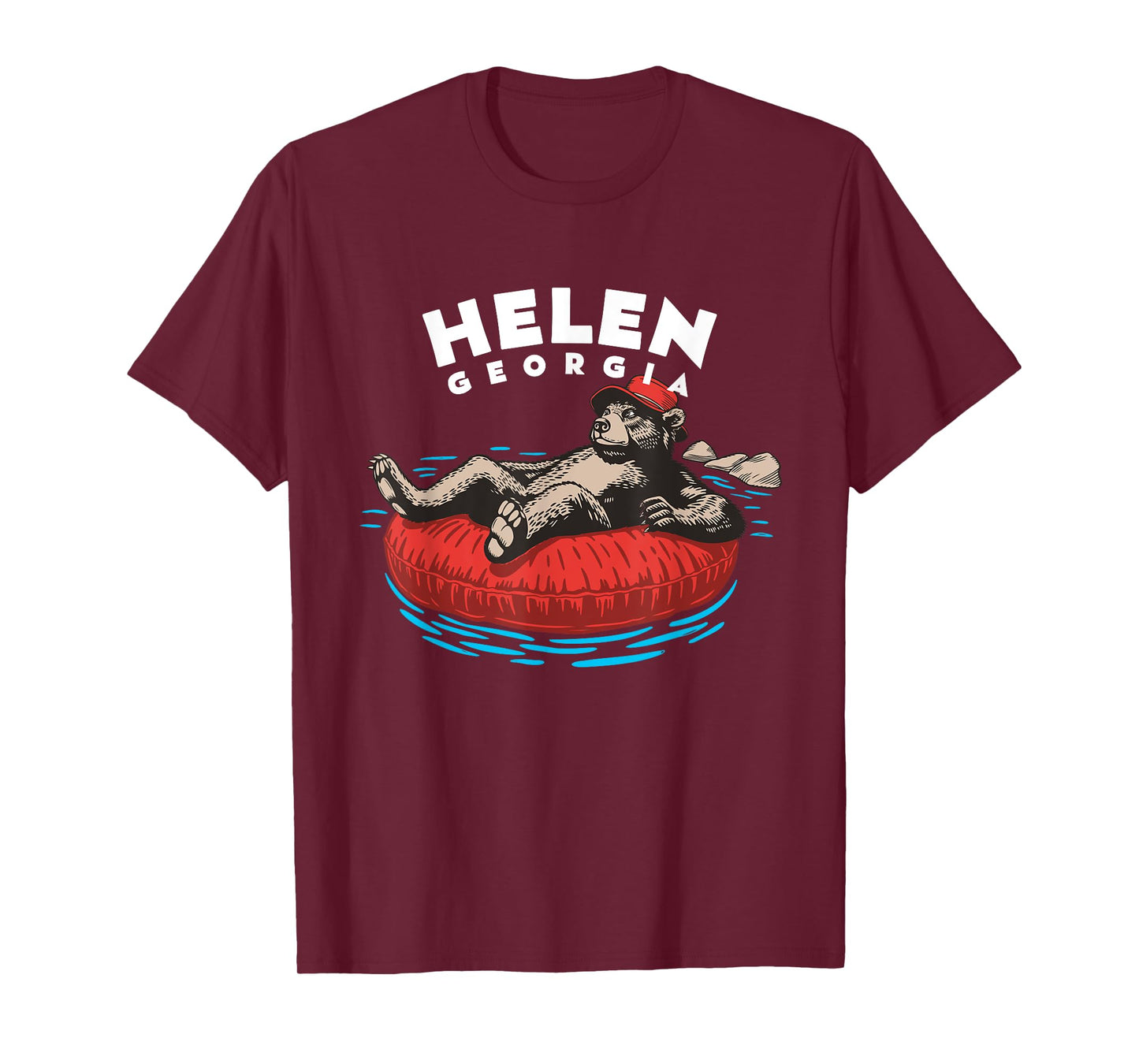 Helen Georgia Chattahoochee River Tubing Bear GA Vacation T-Shirt