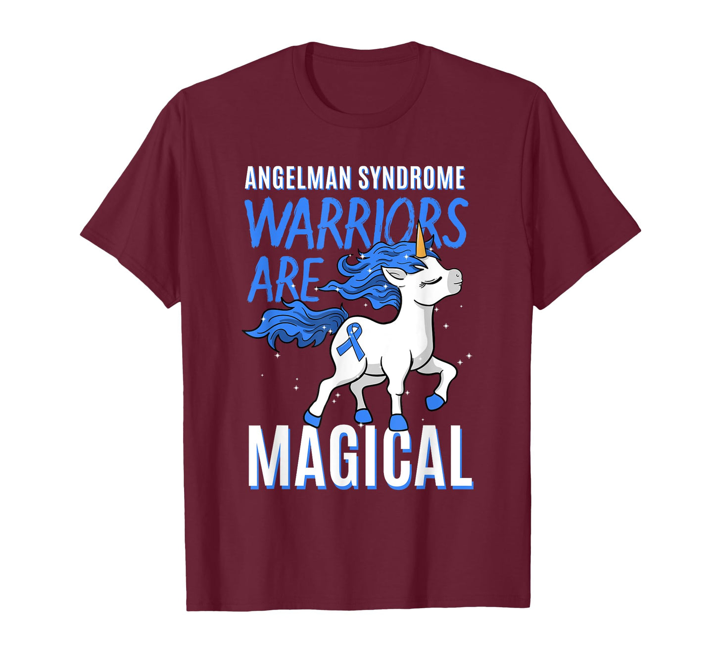 Angelman Syndrome Warrior Happy Puppet Unicorn Lover Gift T-Shirt