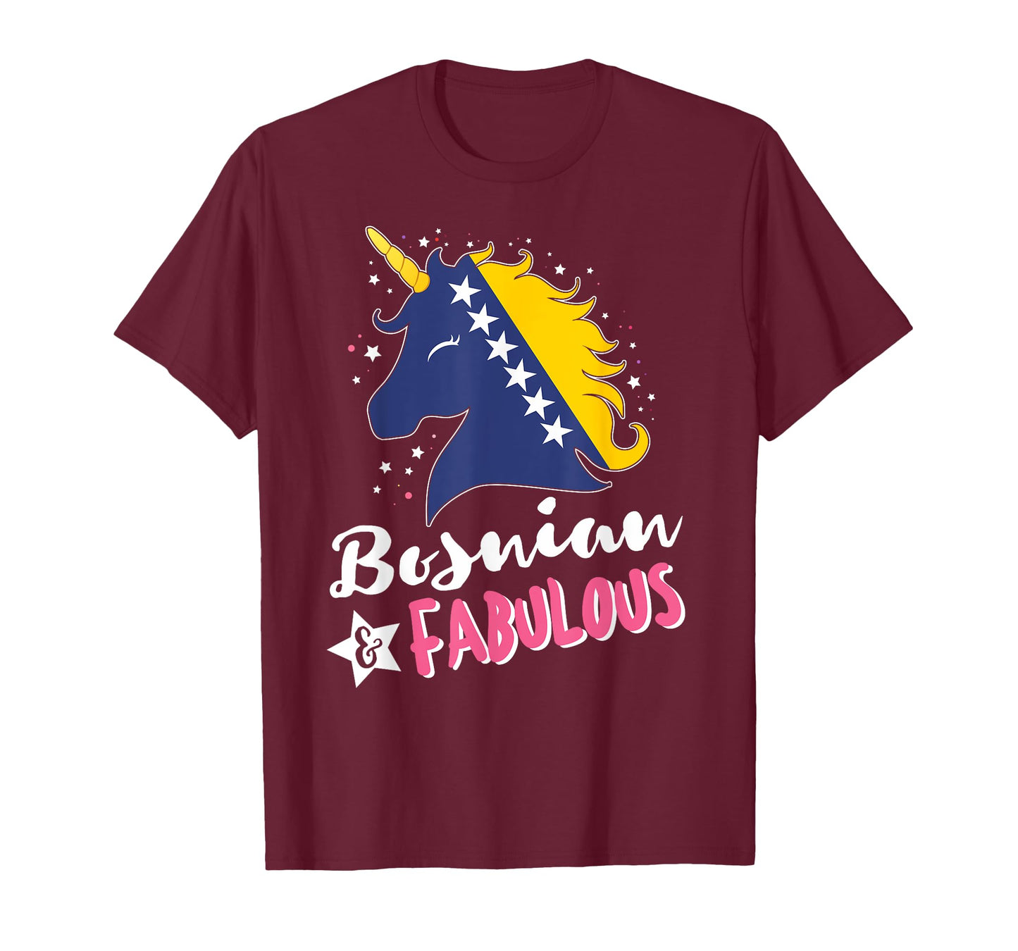 Bosnian Unicorn Bosnia and Herzegovina Flag T-Shirt