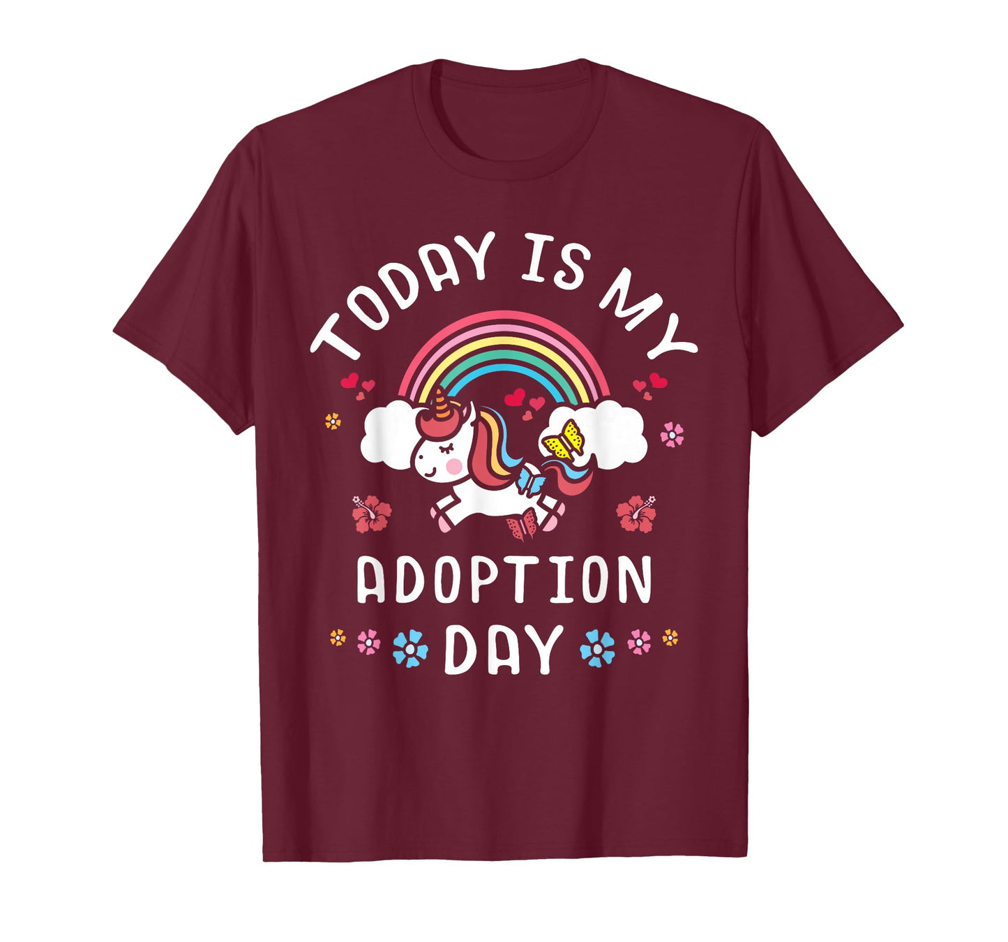Today Is My Adoption Day Officially Adopted Magical Unicorn T-Shirt