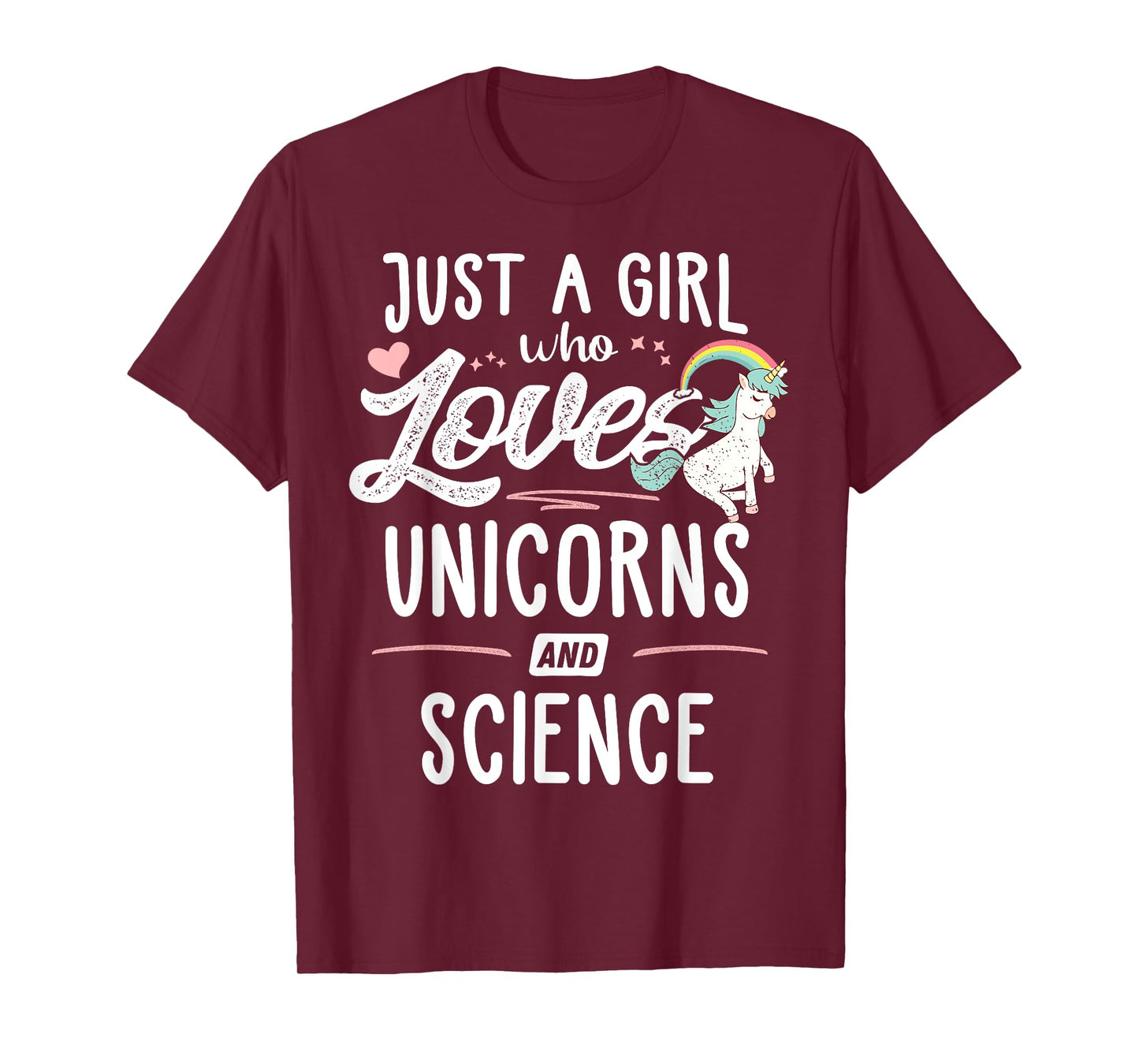 Just A Girl Who Loves Unicorns And Science Gift Women T-Shirt