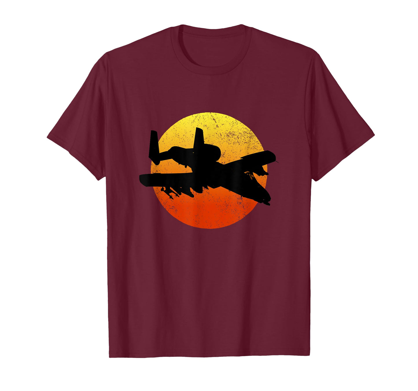A-10 Warthog Silhouette Sunset Thunderbird Tank Buster A10 T-Shirt