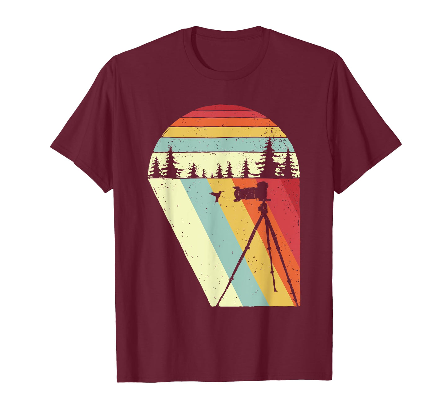 Vintage Retro Bird Photographer Wildlife Camera T-Shirt
