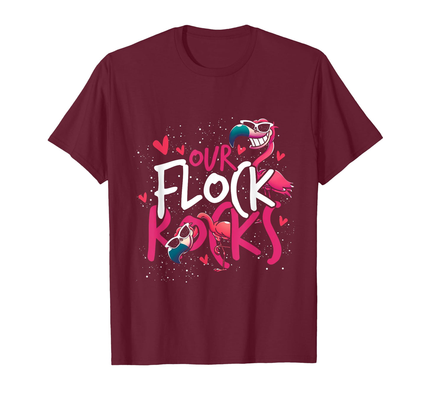 Our Flock Rocks Flamingo T-Shirt