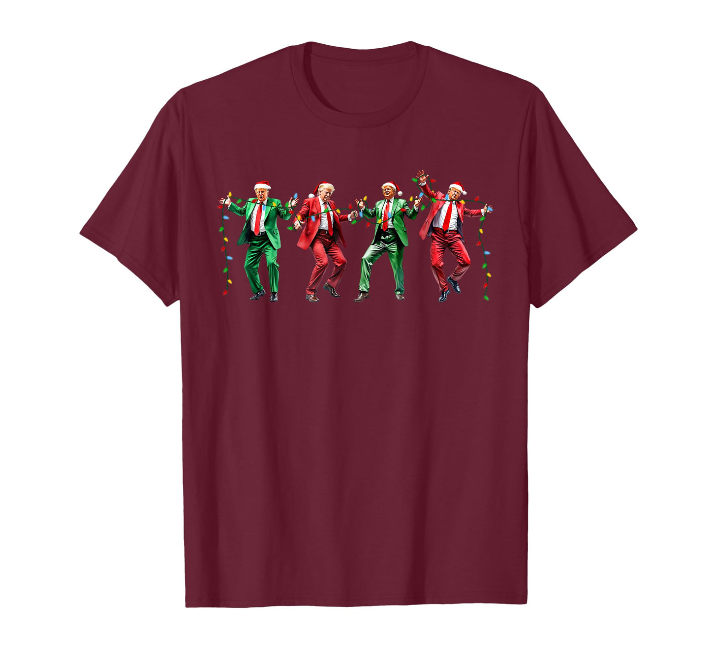 Funny Trump Dance Santa Claus Christmas Xmas Pajamas YMCA T-Shirt