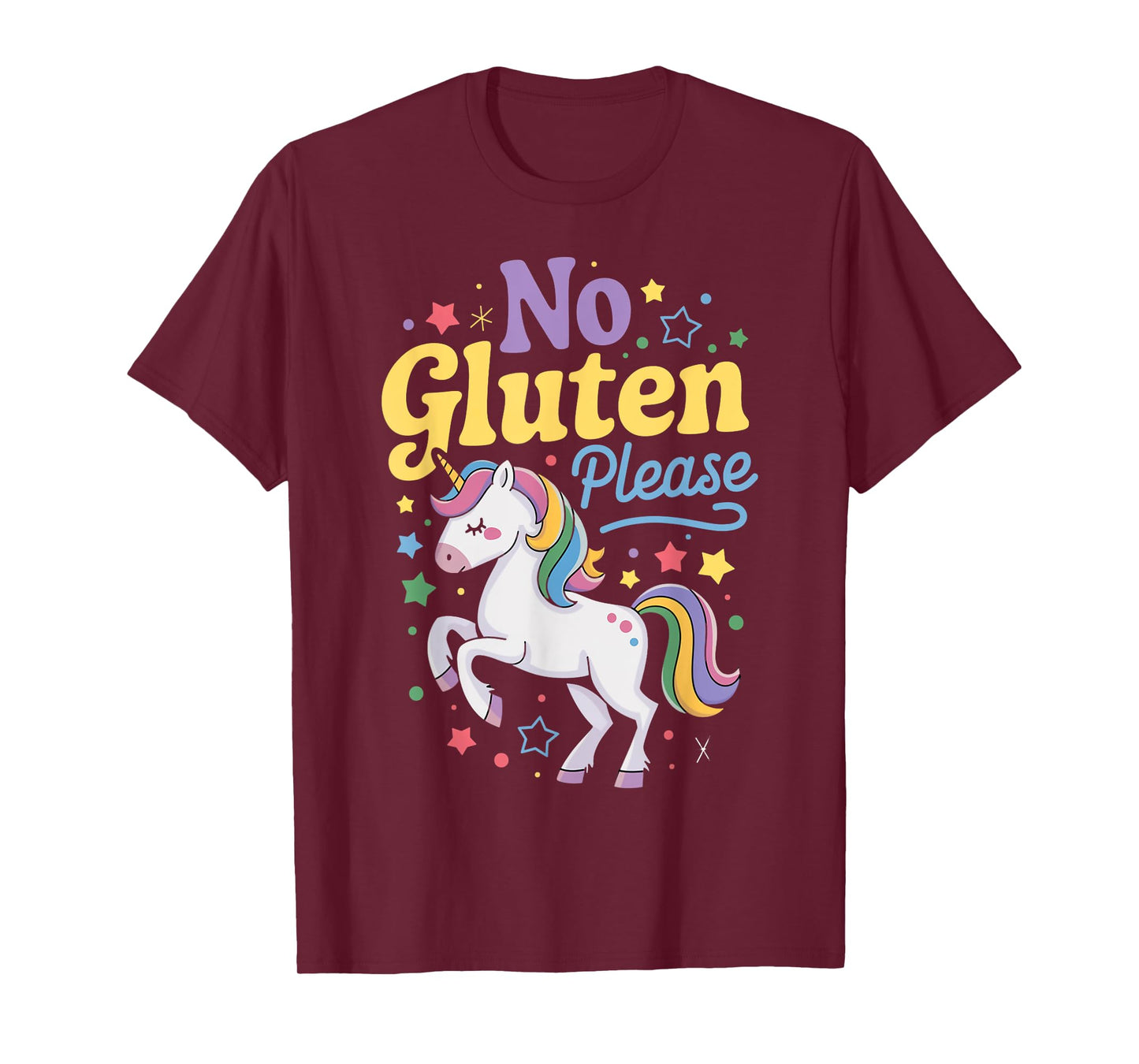 No Gluten Please Wheat Allergy Celiac Disease Gluten Free T-Shirt