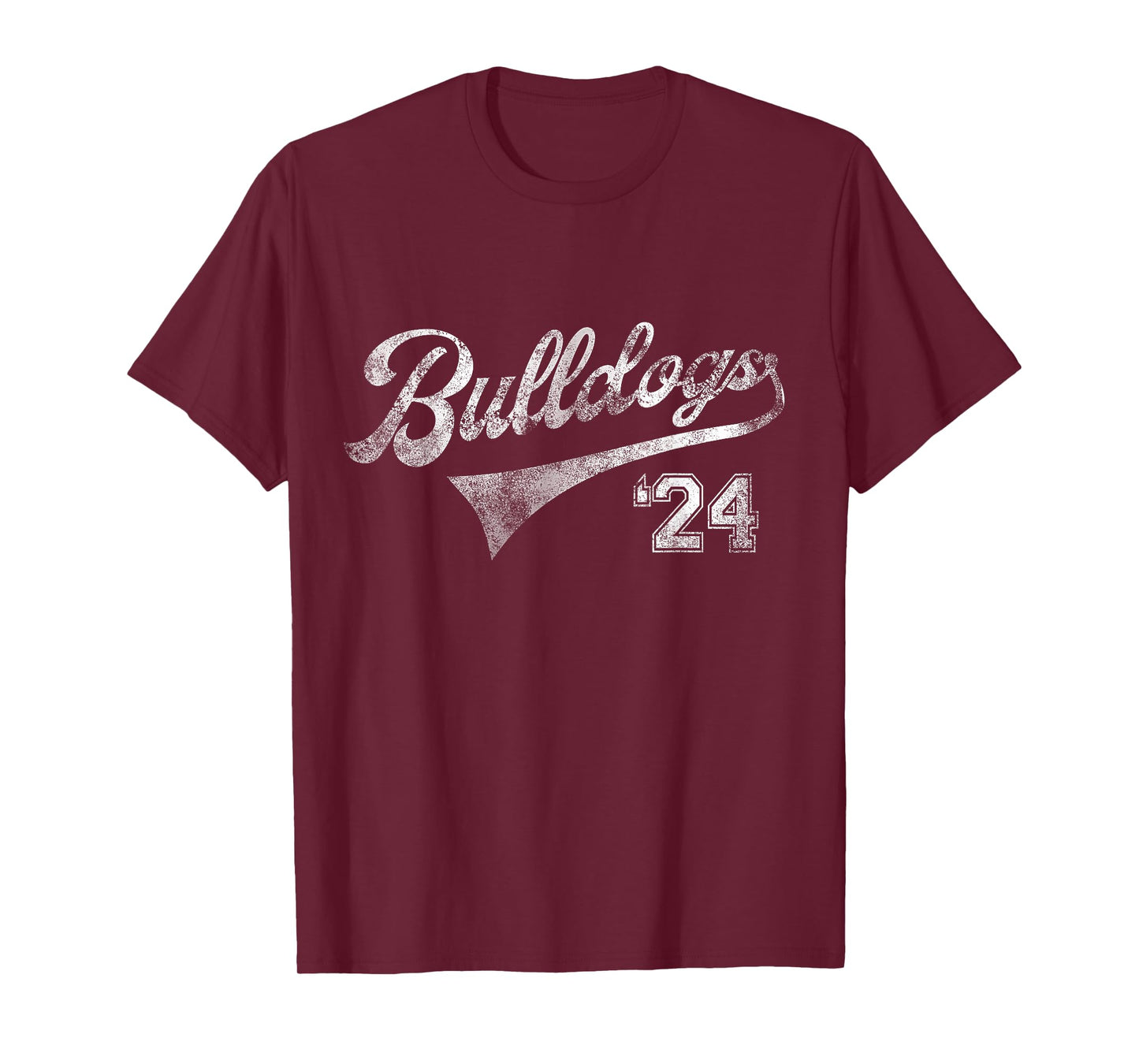 Bulldogs 2024 School Sports Fan Team Spirit Mascot Vintage T-Shirt