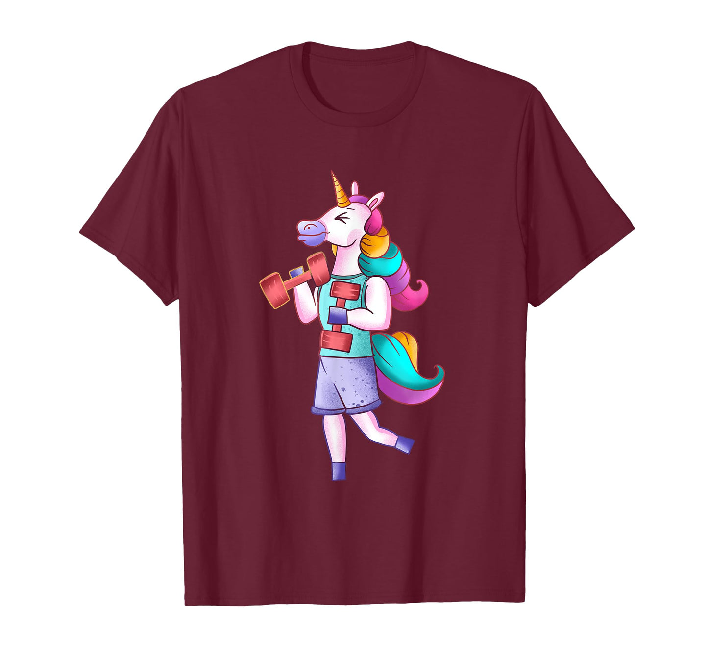 Funny Unicorn Gym Athlete Working Out Unicorn Gym Lover T-Shirt