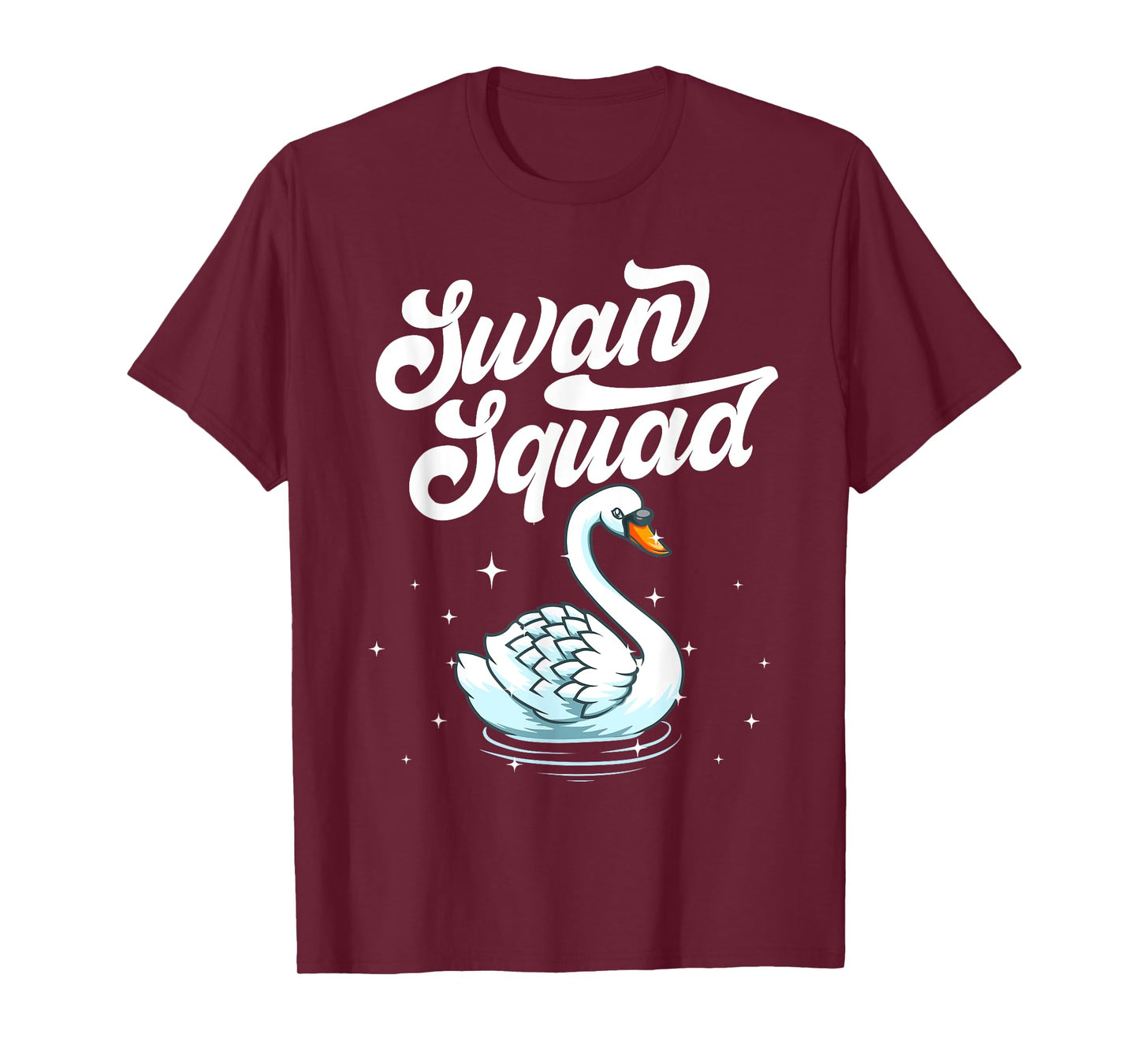 Cool Swan Art For Men Women Bird Watcher Waterfowl Lake Swan T-Shirt