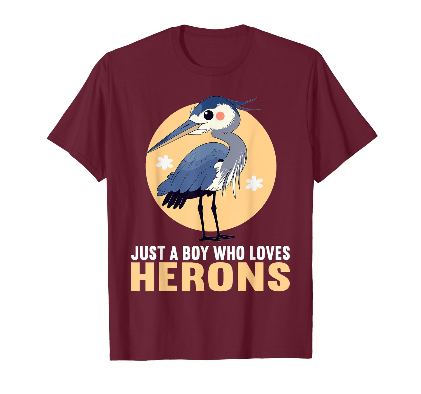 Just a Boy who loves Herons Heron T-Shirt