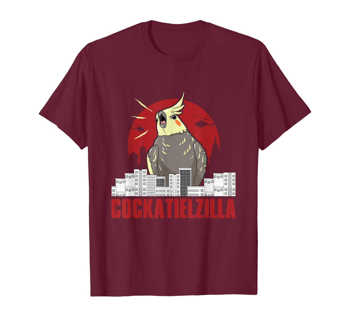 Cute cockatiel parrot, Cockatielzilla funny gifts T-Shirt