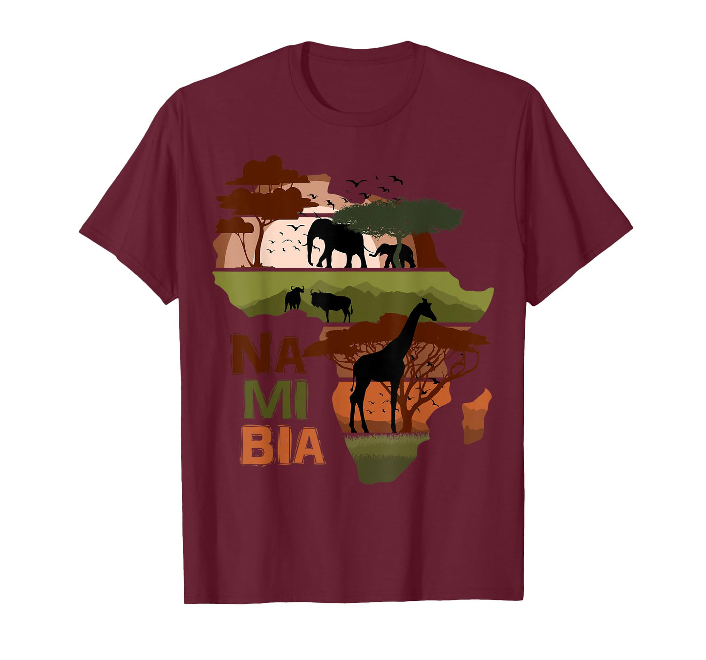 Namibia Africa Sunset Continent Nature Wild Life T-Shirt