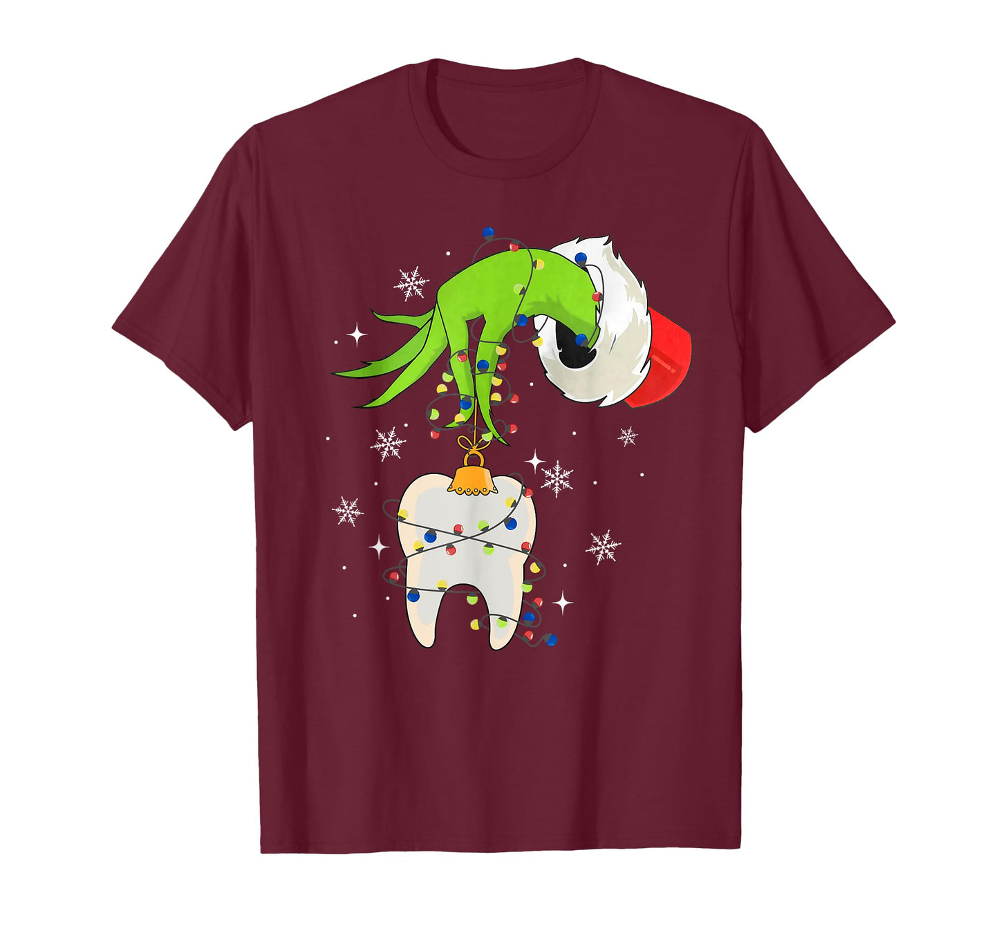 Tooth Dentist Dental Assistant Teeth Christmas Xmas Pajamas T-Shirt