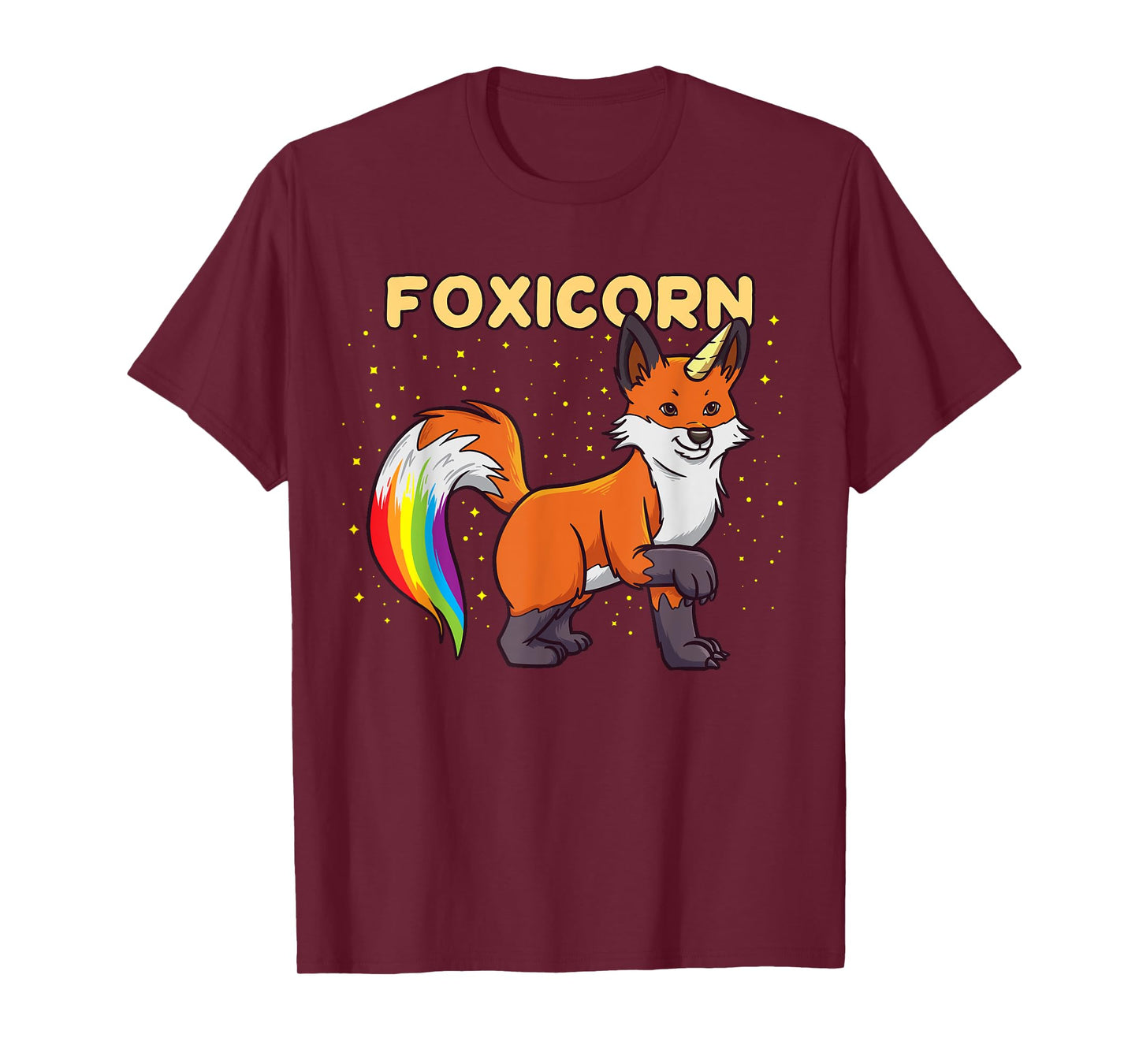 Foxicorn - Magical Kawaii Fox Unicorn Rainbow Animal T-Shirt