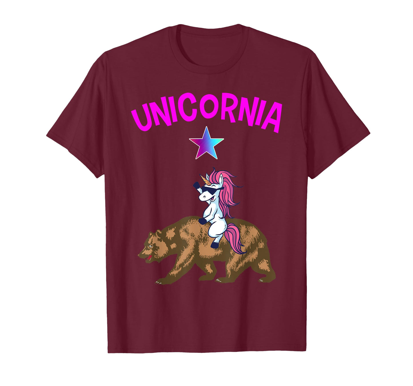 Unicornia Shirt Funny California Unicorn TShirt Gift T-Shirt
