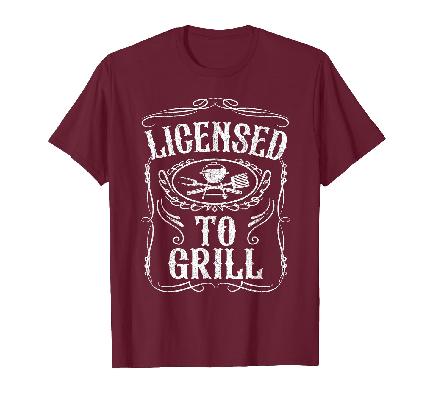 Licensed To Grill Funny BBQ Grilling Fathers Day Dad Gift T-Shirt