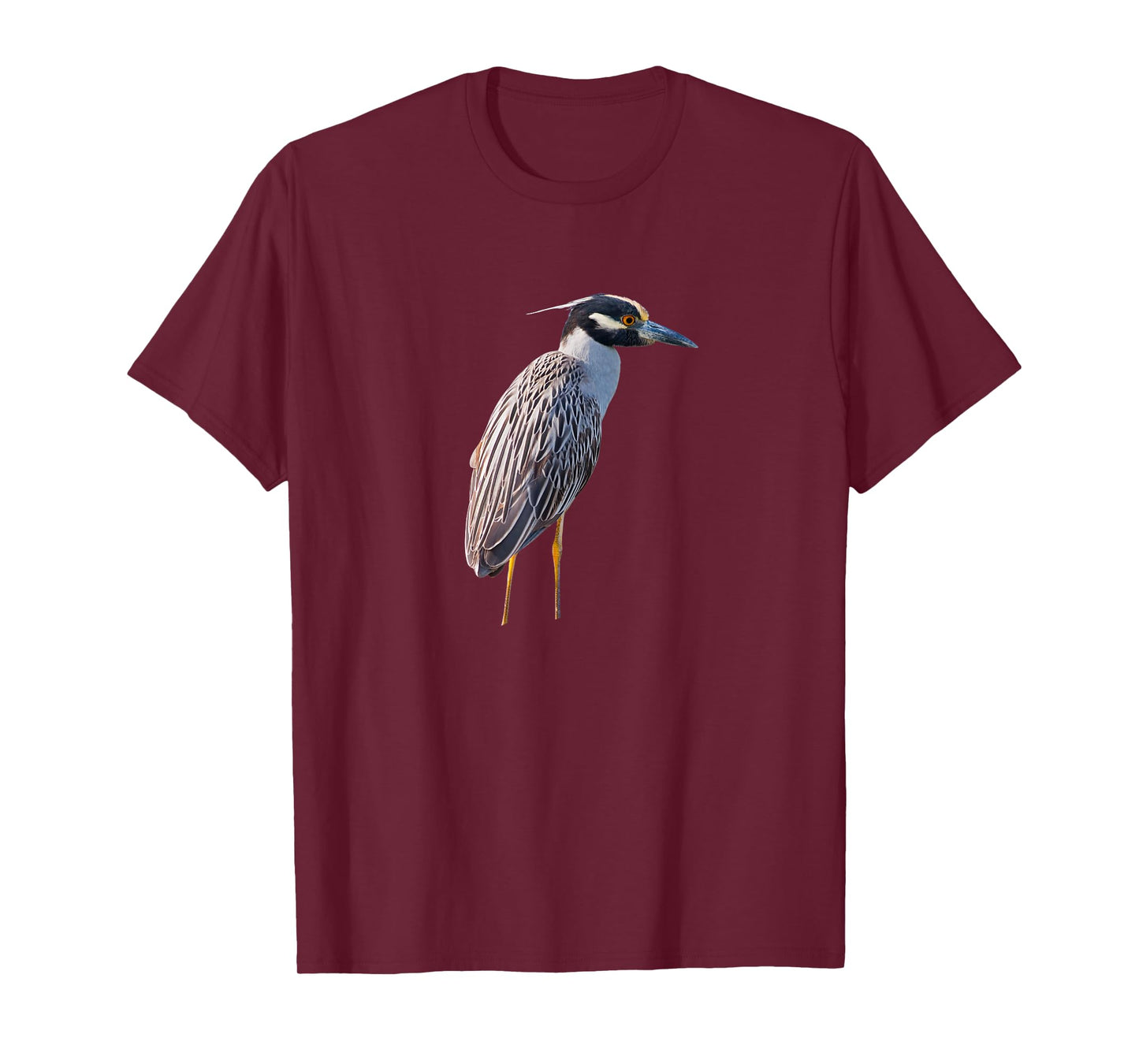 Yellow Crowned Night-Heron Tshirt Ibis Stork Egret Heron T-Shirt