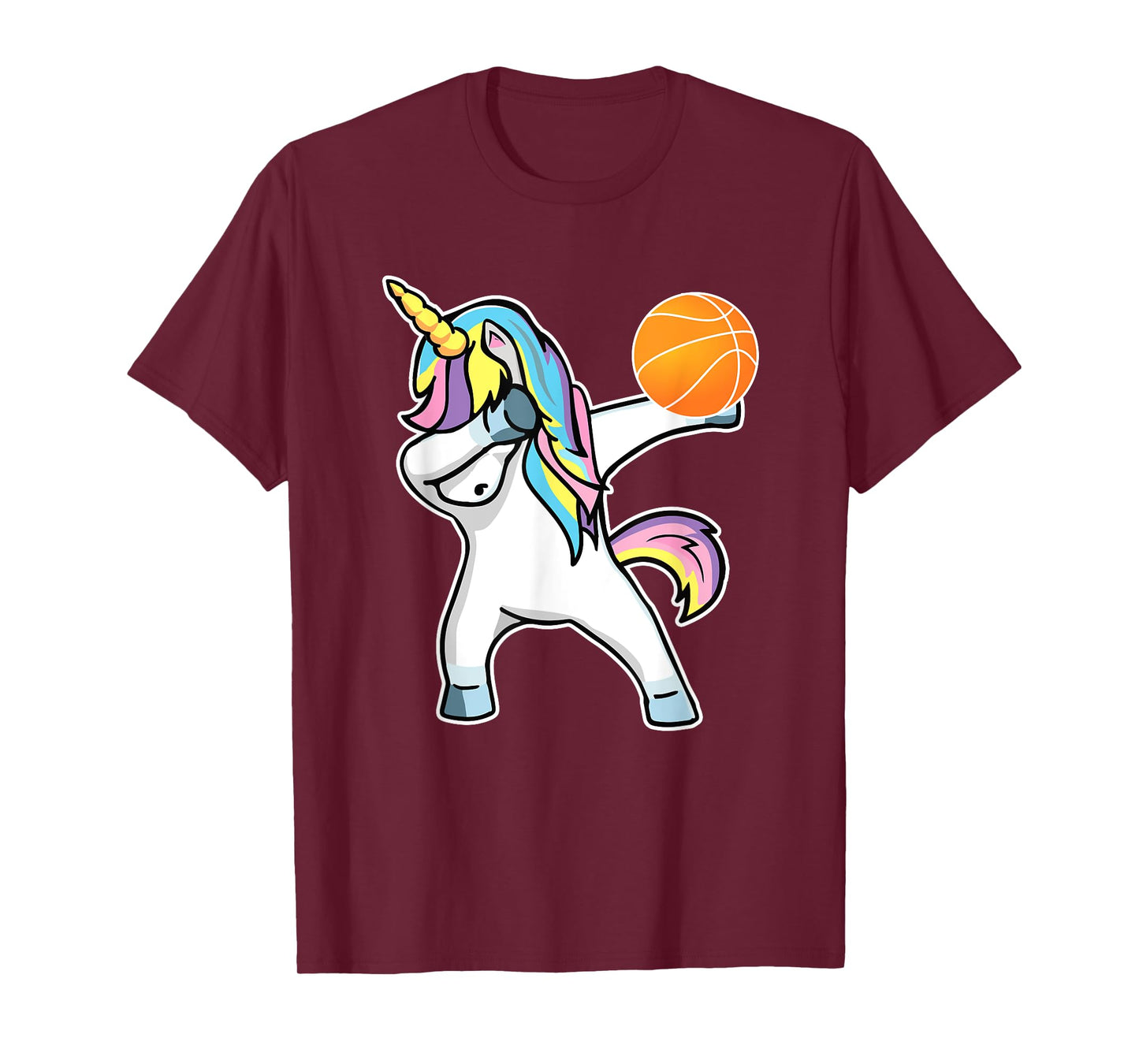 Dabbing Unicorn Basketball Shirt Funny Girl Unicorn Tee T-Shirt
