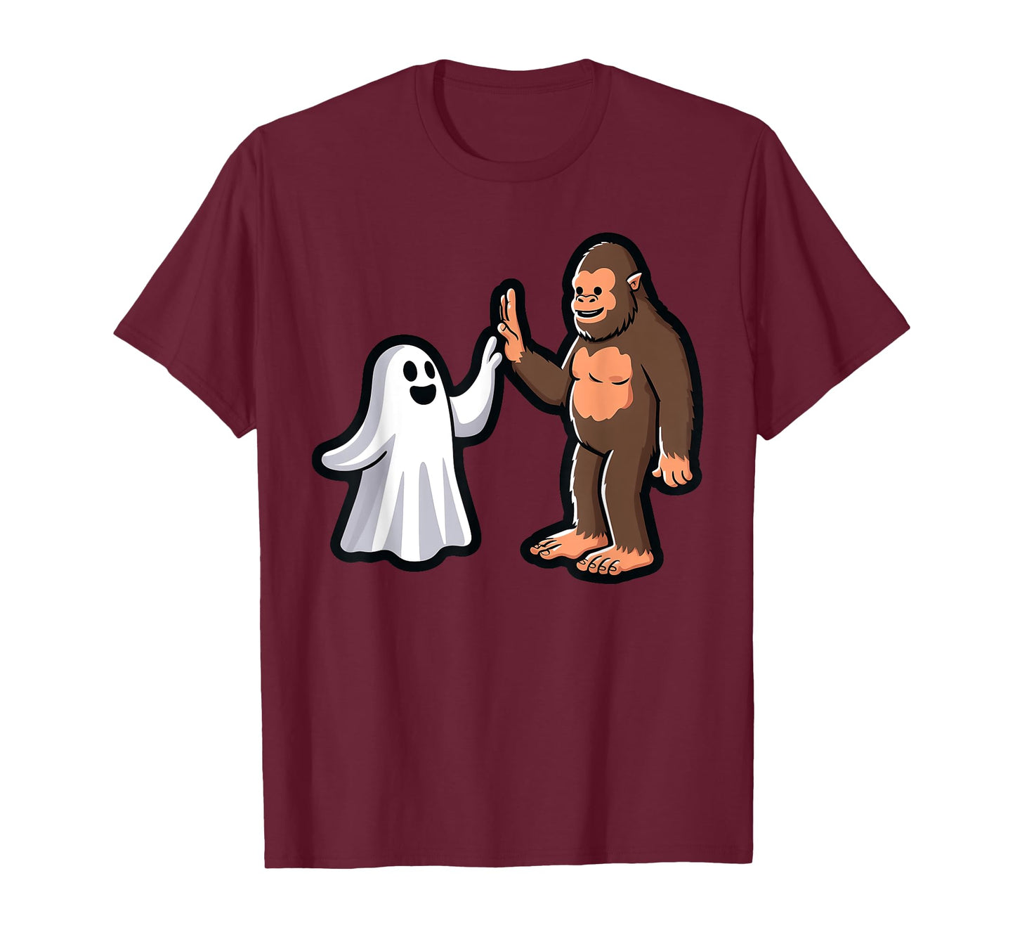 Bigfoot and Ghost High-Five Halloween Toddler Boys Costume T-Shirt