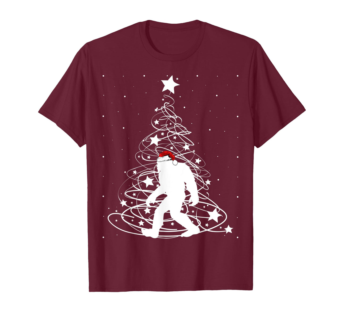 Bigfoot Santa Christmas Shirts for Boys Kids Girls Xmas Gift T-Shirt